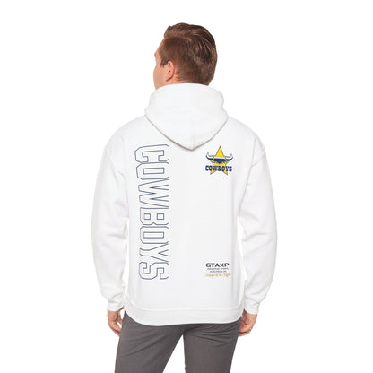 North Queensland Cowboys Duo Hoodie Printify White / S Graphic T-Shirt Australia -  Cool Graphic T-Shirts Online - 