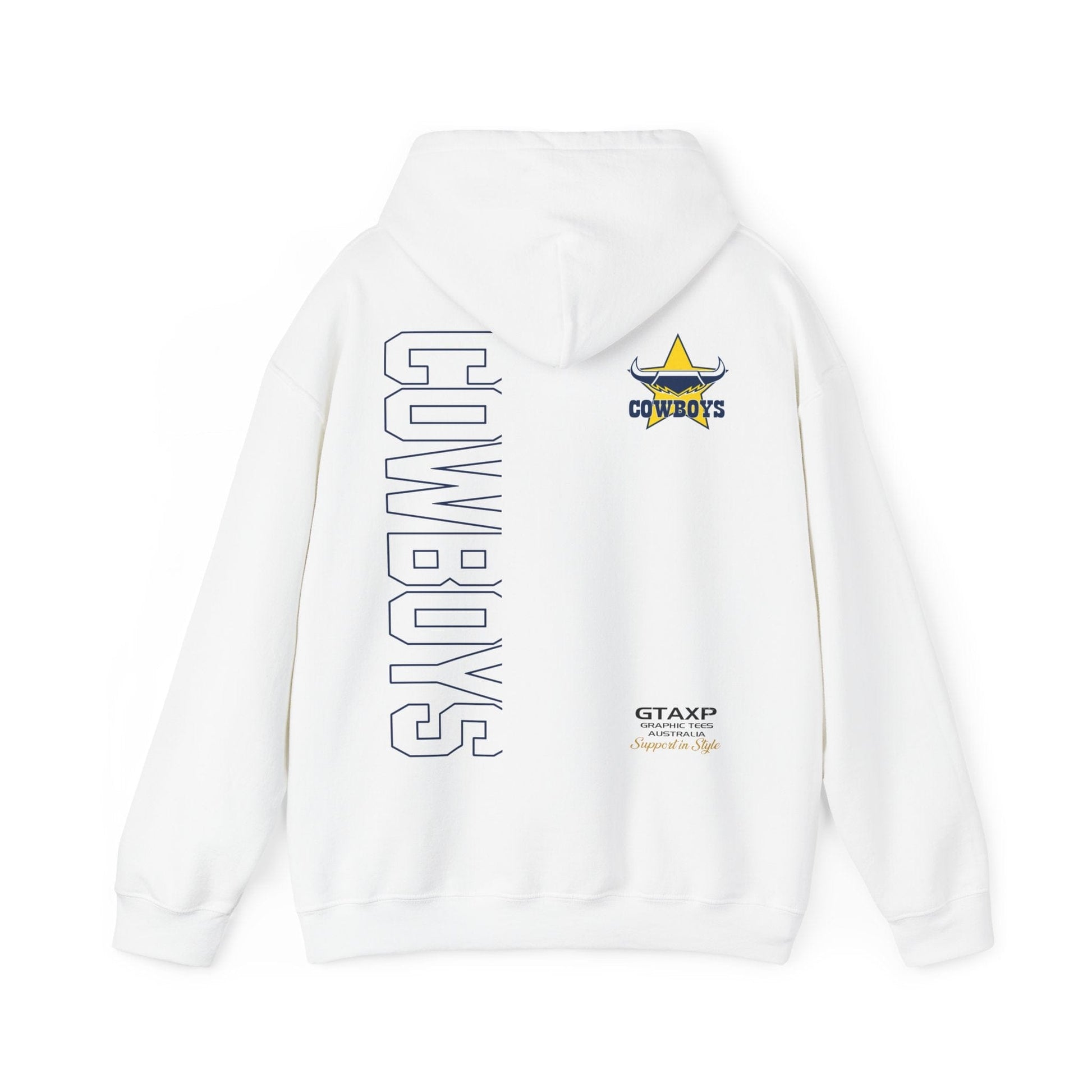 North Queensland Cowboys Duo Hoodie Printify Graphic T-Shirt Australia -  Cool Graphic T-Shirts Online - 