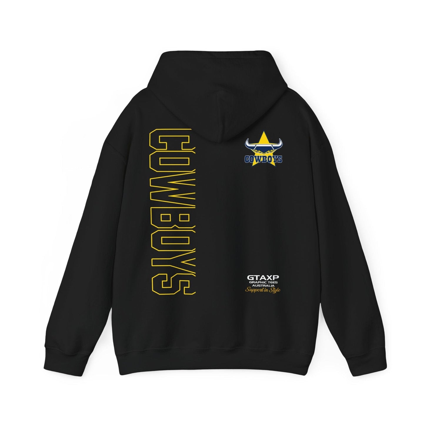 North Queensland Cowboys Duo Hoodie Printify Graphic T-Shirt Australia -  Cool Graphic T-Shirts Online - 