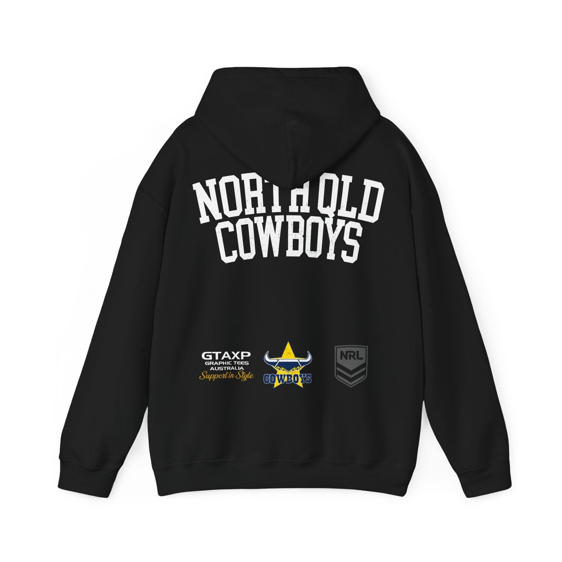 North Queensland Cowboys NRL Hoodie Printify Graphic T-Shirt Australia -  Cool Graphic T-Shirts Online - 