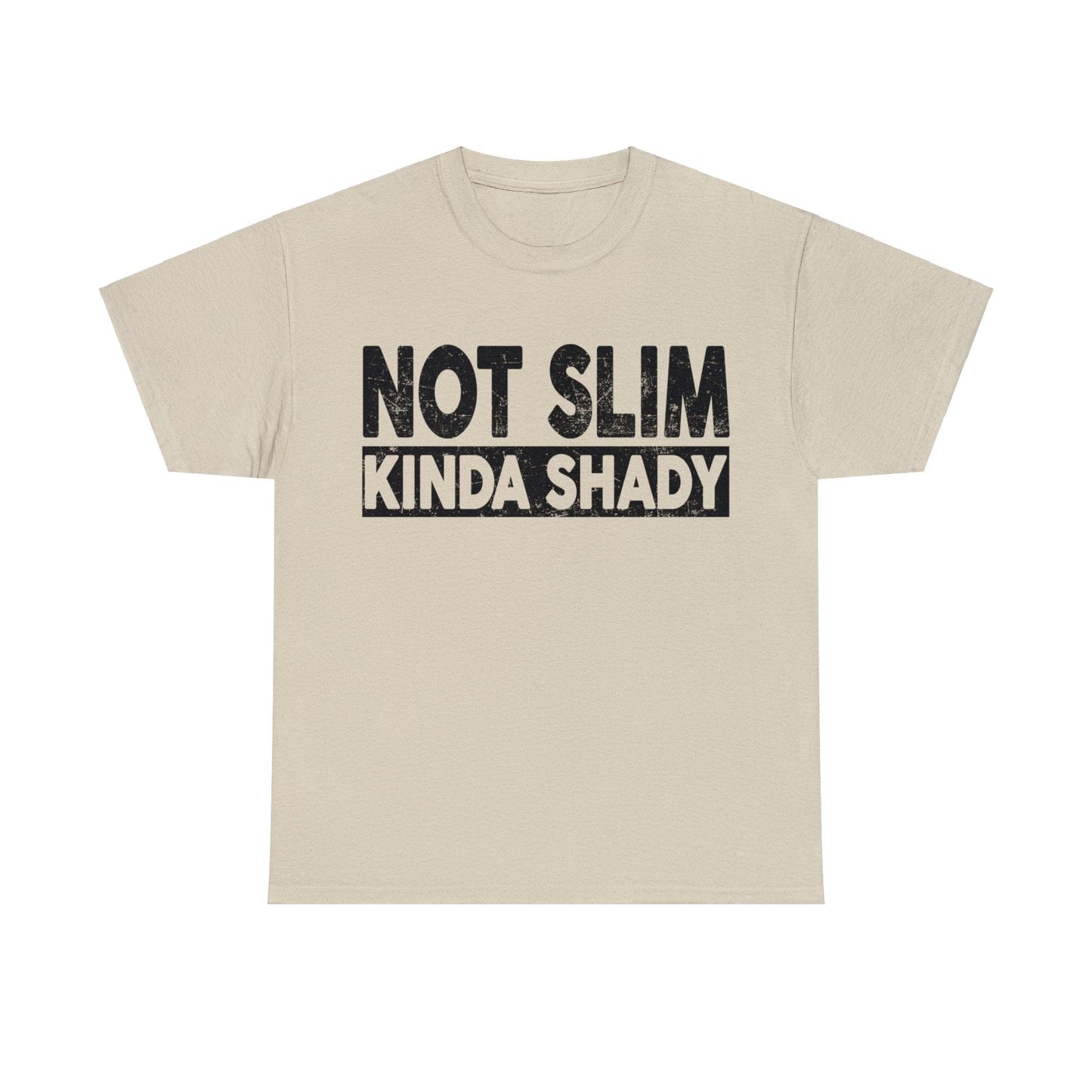 Not Slim Kinda Shady Graphic Tee Graphic Tees Australia Graphic T-Shirt Australia -  Cool Graphic T-Shirts Online -  Not Slim Kinda Shady T-Shirt | Funny T-Shirts Australia