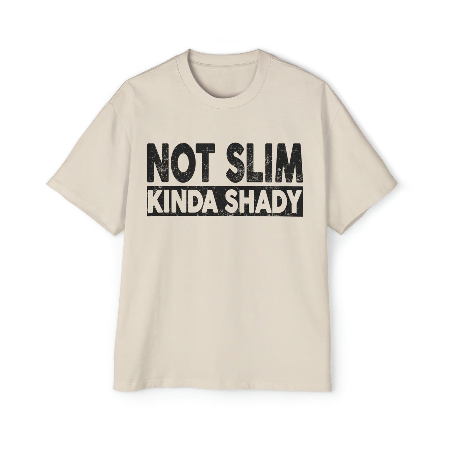 Not Slim Kinda Shady Oversized Tee Graphic Tees Australia Graphic T-Shirt Australia -  Cool Graphic T-Shirts Online -  Not Slim Kinda Shady Oversized Tee | Funny Oversized T-Shirt