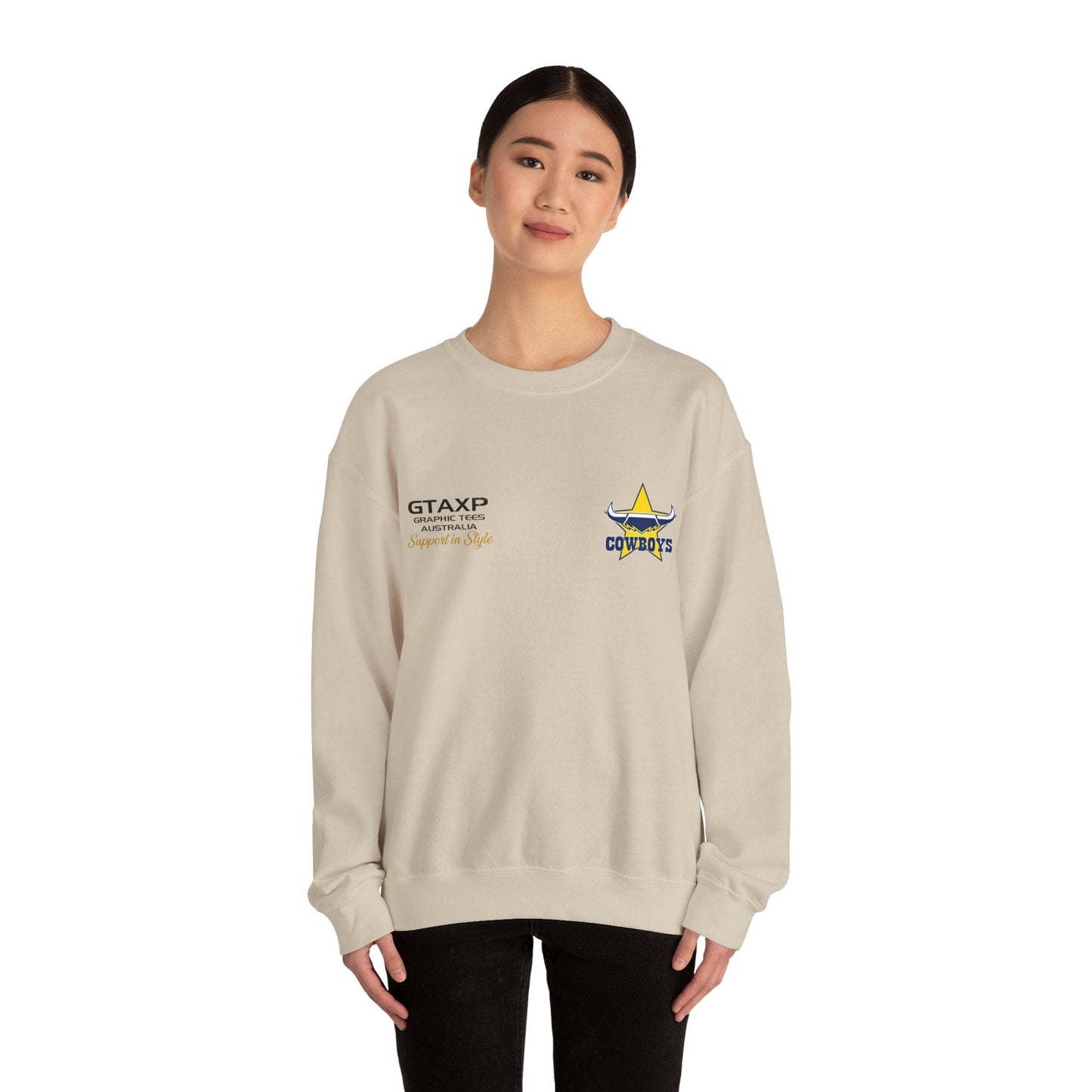 NQ Cowboys Duo Jumper Graphic Tees Australia Graphic T-Shirt Australia -  Cool Graphic T-Shirts Online -  NQ Cowboys Duo Jumper | NQ Cowboys Crew Sweater