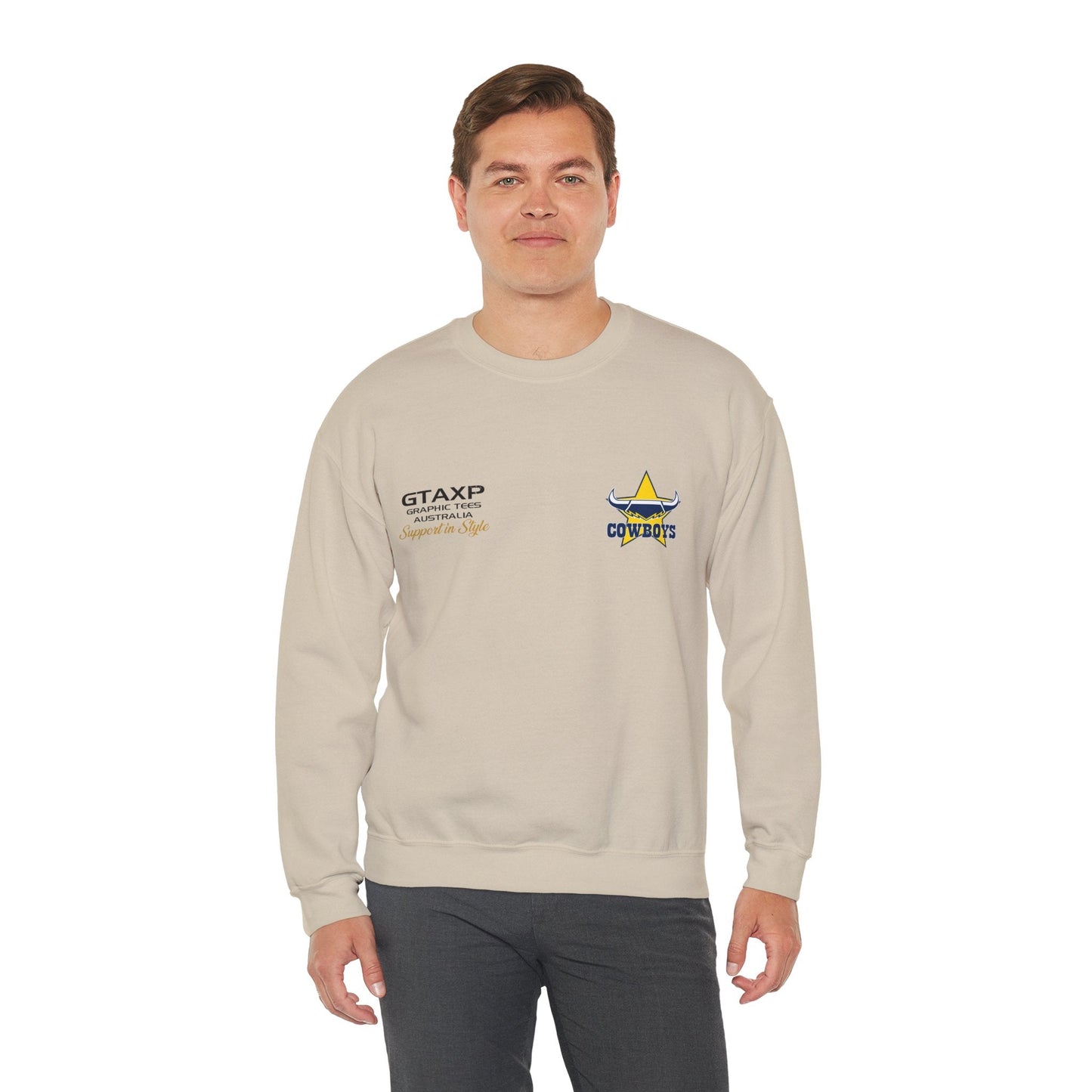 NQ Cowboys Duo Jumper Graphic Tees Australia Graphic T-Shirt Australia -  Cool Graphic T-Shirts Online -  NQ Cowboys Duo Jumper | NQ Cowboys Crew Sweater