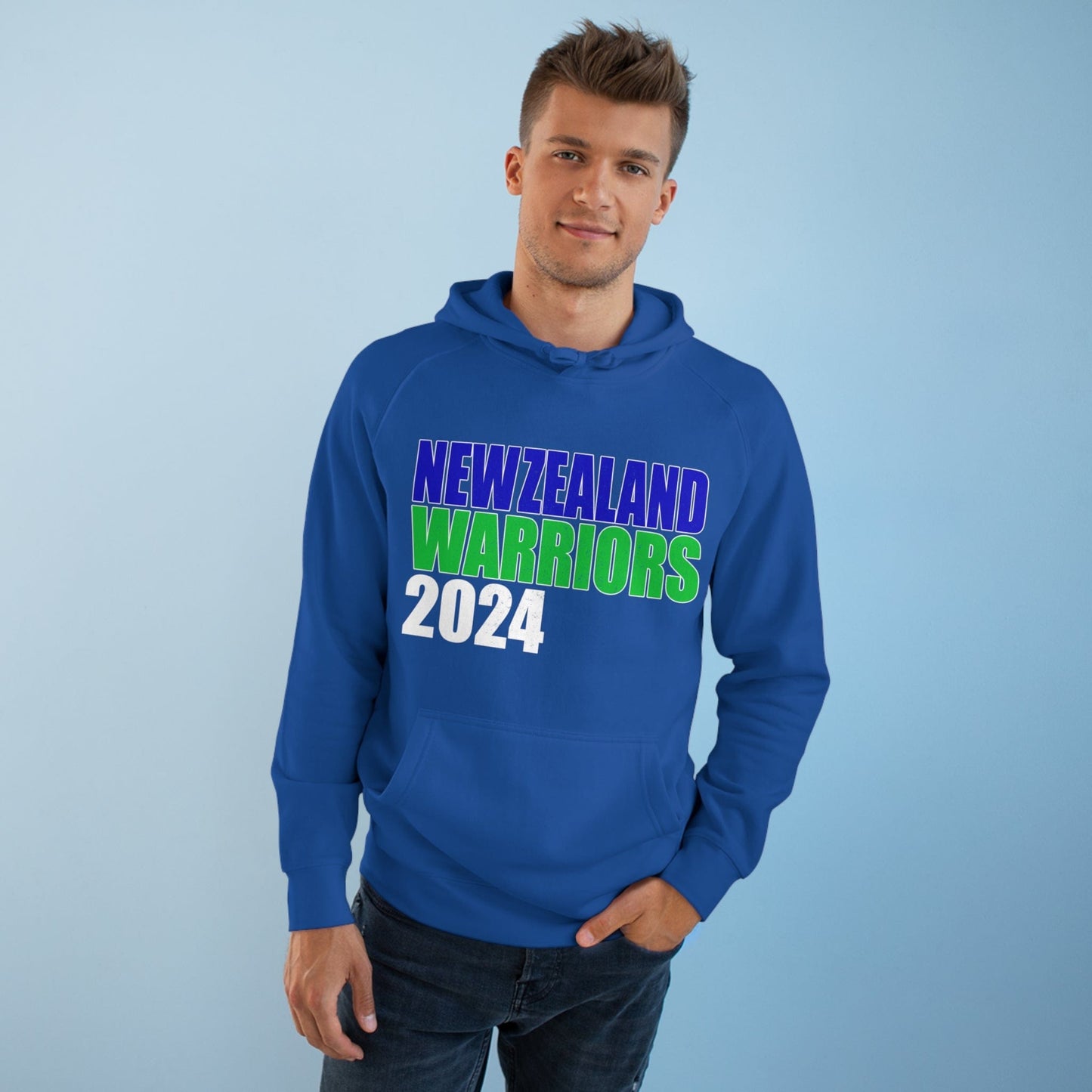 NZ Warriors 2024 Hoodie Graphic Tees Australia Bright Royal / XS Graphic T-Shirt Australia -  Cool Graphic T-Shirts Online -  NZ Warriors 2024 Hoodie | NRL Hoodies Australia