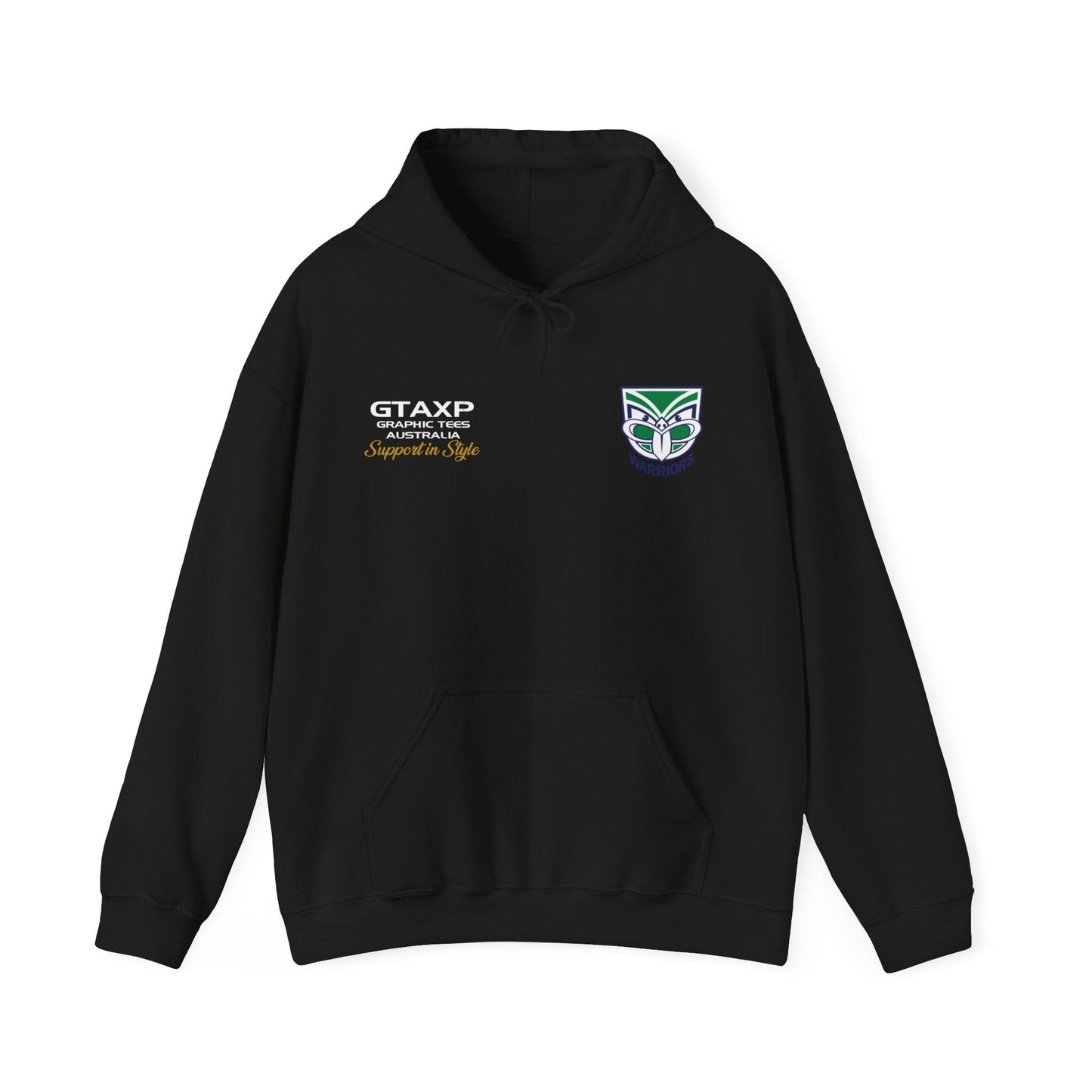 NZ Warriors Duo Hoodie Printify Graphic T-Shirt Australia -  Cool Graphic T-Shirts Online - 