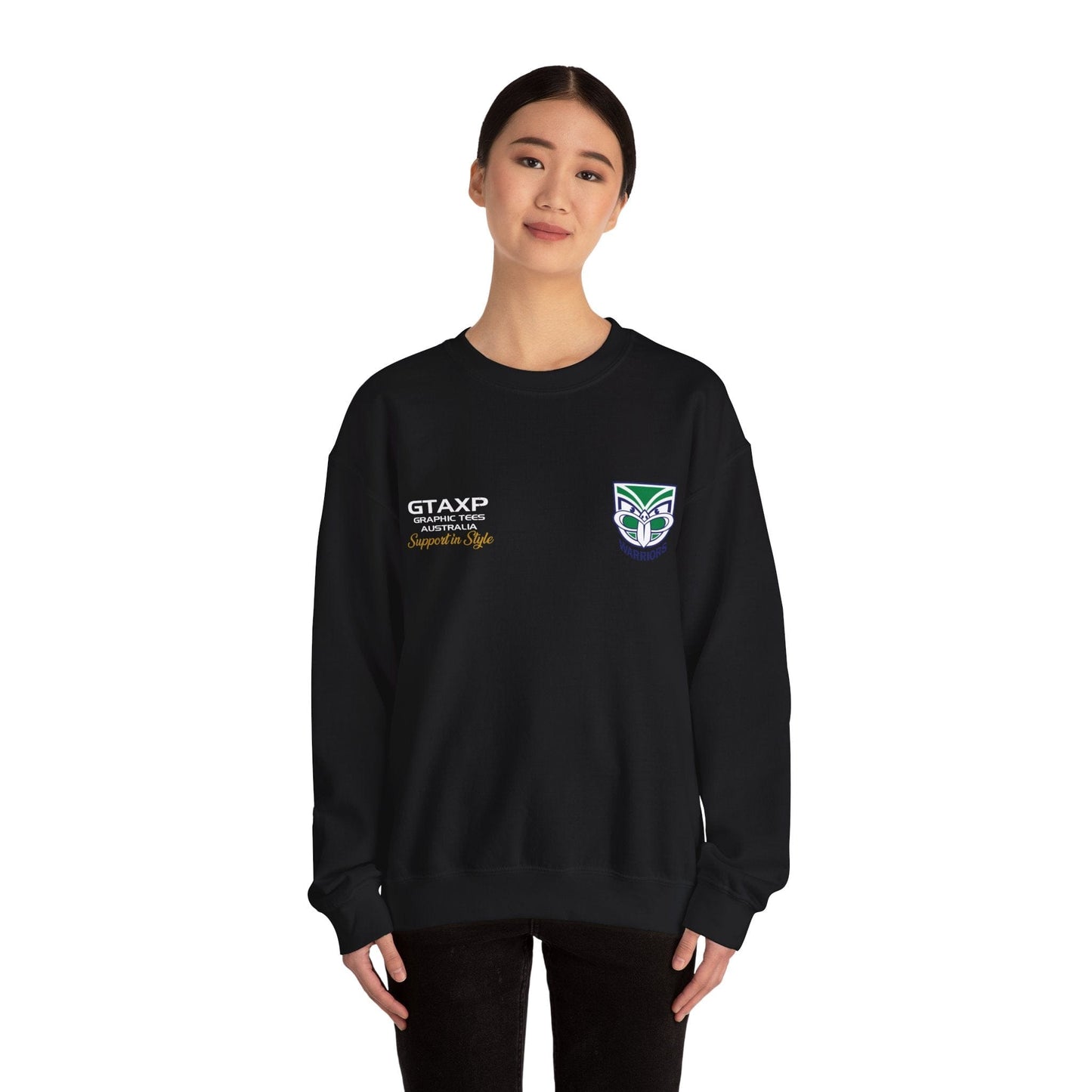 NZ Warriors Duo Jumper Graphic Tees Australia Graphic T-Shirt Australia -  Cool Graphic T-Shirts Online -  NZ Warriors Duo Jumper | NZ Warriors Crew Sweater