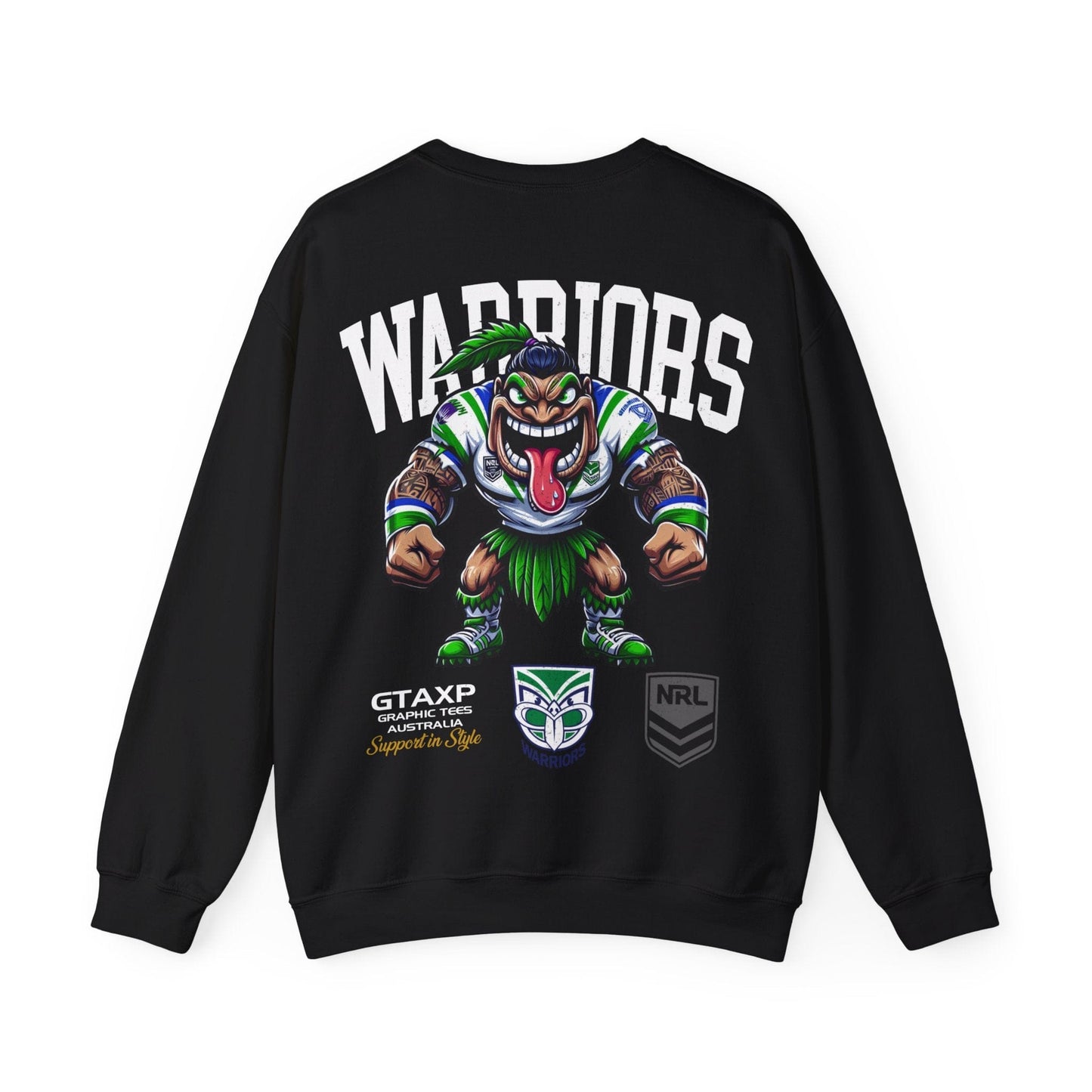 NZ Warriors Tiki Jumper Printify Graphic T-Shirt Australia -  Cool Graphic T-Shirts Online - 