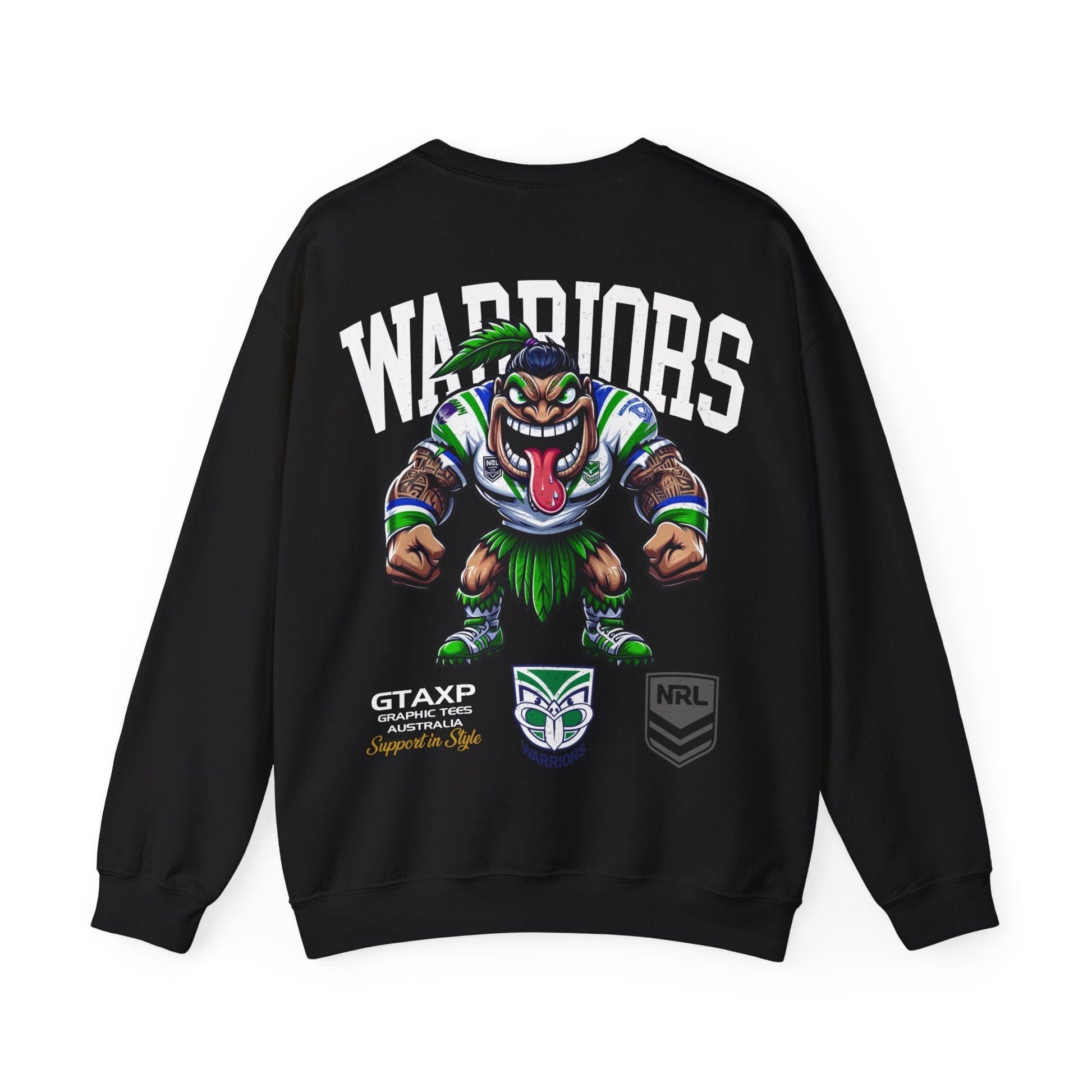 NZ Warriors Tiki Jumper Printify Graphic T-Shirt Australia -  Cool Graphic T-Shirts Online - 