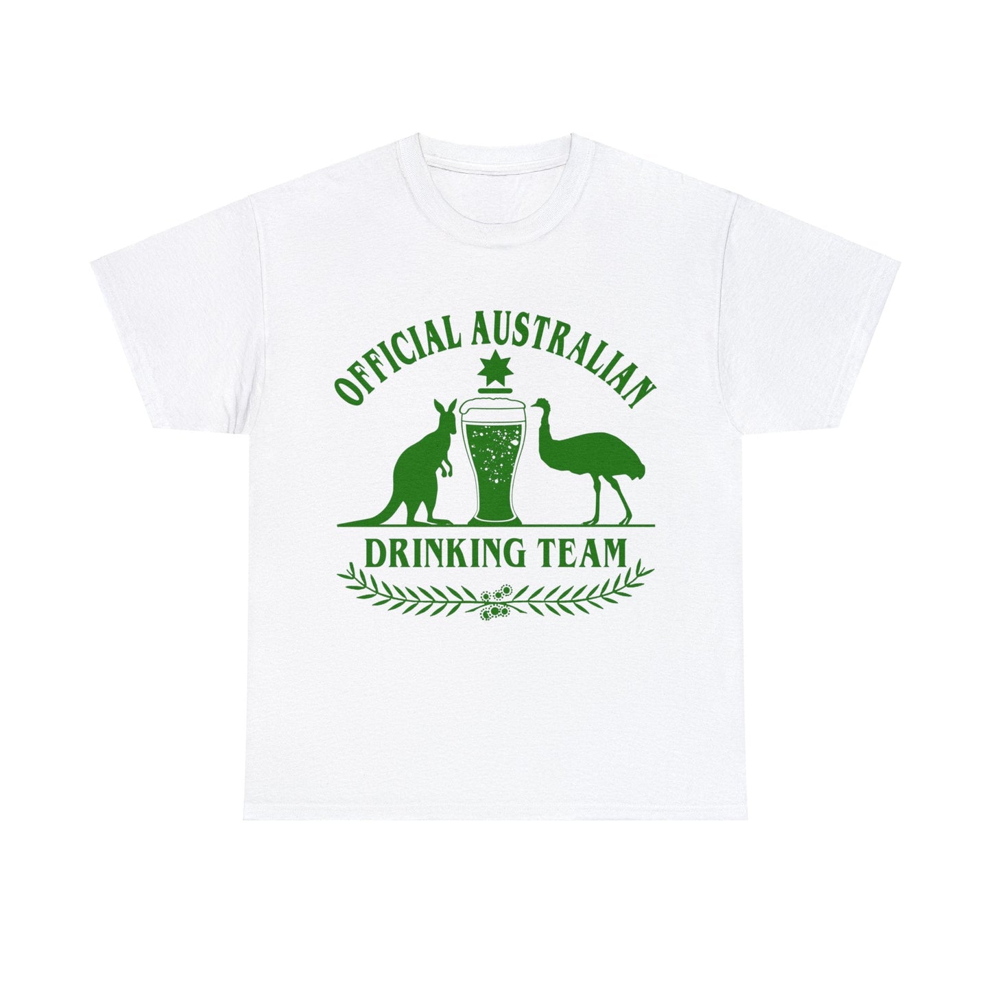 Official Australian Drinking Team Graphic Tee Graphic Tees Australia White / S Graphic T-Shirt Australia -  Cool Graphic T-Shirts Online -  Official Australian Drinking Team T-Shirt | Funny Graphic T-Shirt