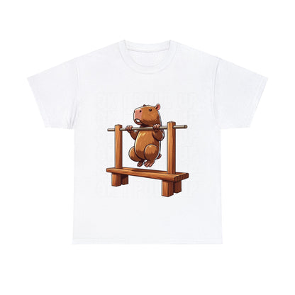 Ok I Pull Up Capybara Graphic Tee Graphic Tees Australia White / S Graphic T-Shirt Australia -  Cool Graphic T-Shirts Online -  Ok I Pull Up Capybara T-Shirt | Funny Graphic Tees Australia