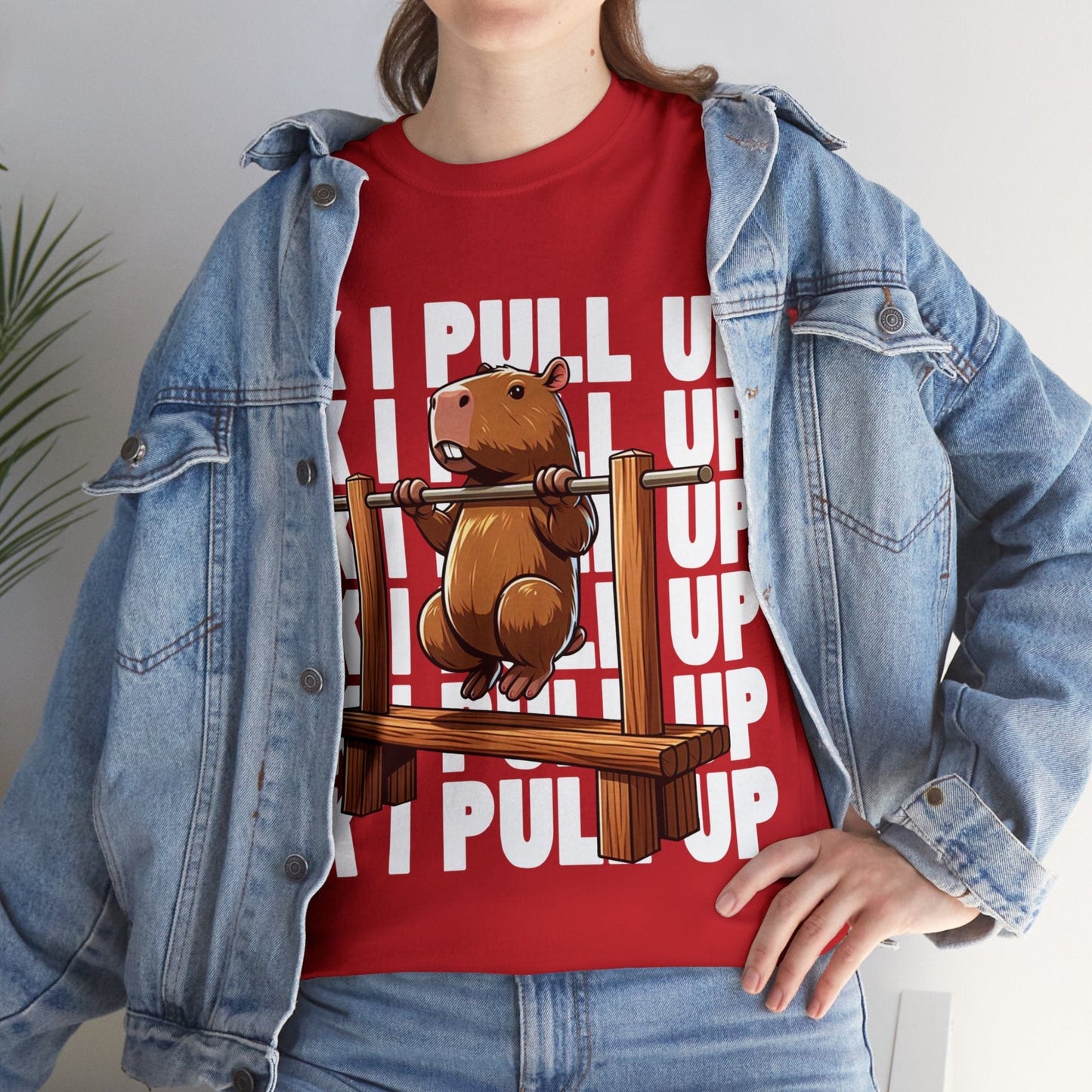 Ok I Pull Up Capybara Graphic Tee Graphic Tees Australia Graphic T-Shirt Australia -  Cool Graphic T-Shirts Online -  Ok I Pull Up Capybara T-Shirt | Funny Graphic Tees Australia