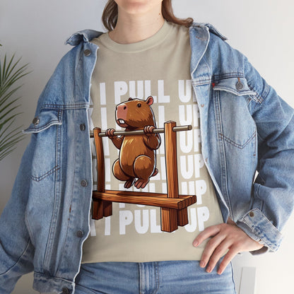 Ok I Pull Up Capybara Graphic Tee Graphic Tees Australia Graphic T-Shirt Australia -  Cool Graphic T-Shirts Online -  Ok I Pull Up Capybara T-Shirt | Funny Graphic Tees Australia