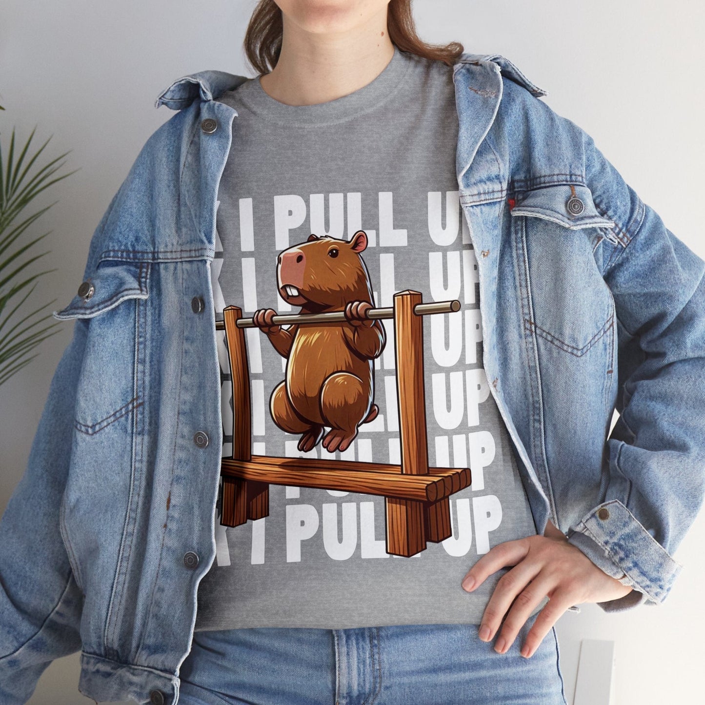 Ok I Pull Up Capybara Graphic Tee Graphic Tees Australia Graphic T-Shirt Australia -  Cool Graphic T-Shirts Online -  Ok I Pull Up Capybara T-Shirt | Funny Graphic Tees Australia