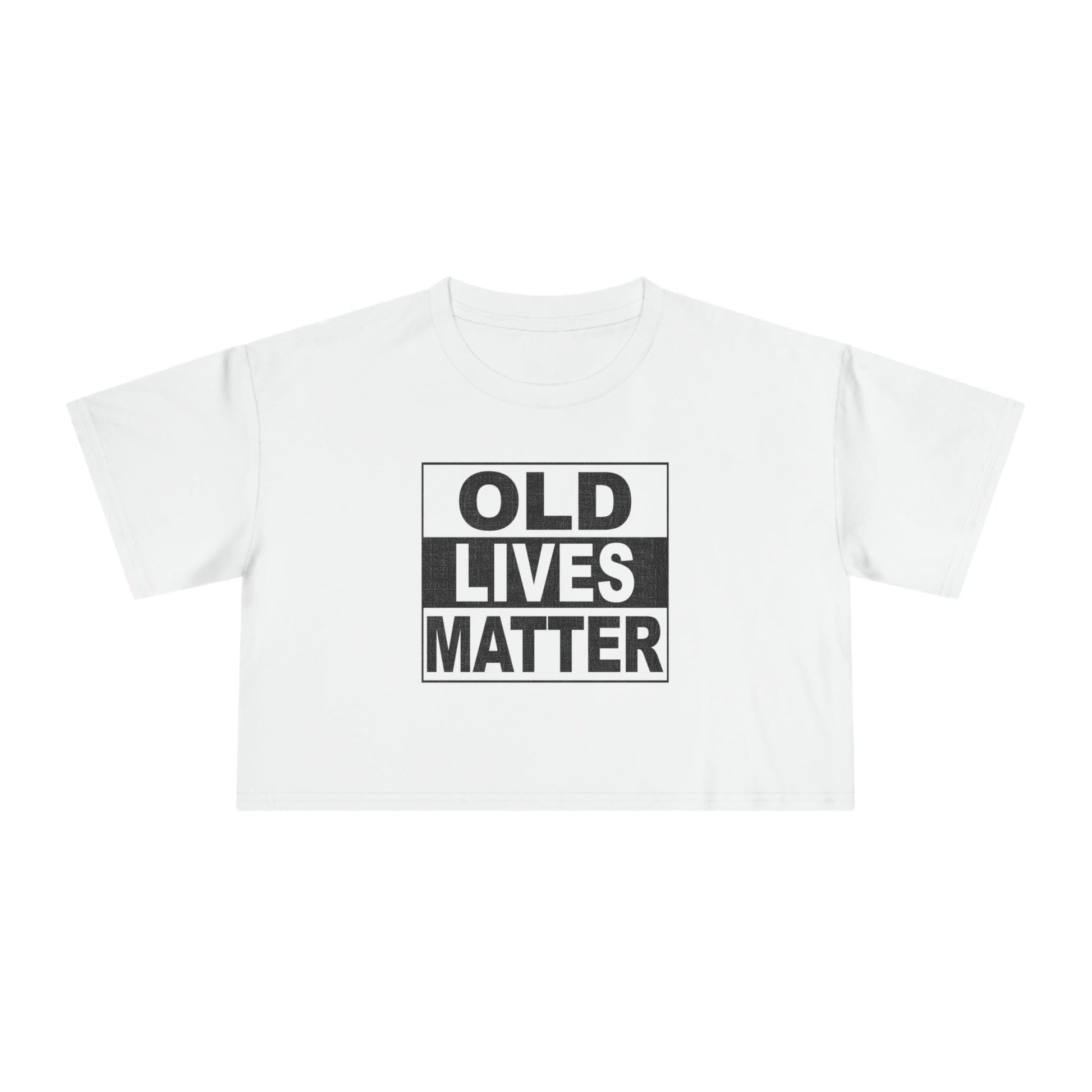 Old Lives Matter Crop Tee Graphic Tees Australia Graphic T-Shirt Australia -  Cool Graphic T-Shirts Online -  Old Lives Matter Crop Tee | Womens Graphic T-Shirts Australia