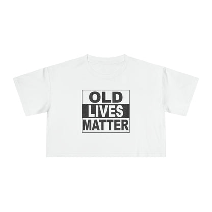 Old Lives Matter Crop Tee Graphic Tees Australia Graphic T-Shirt Australia -  Cool Graphic T-Shirts Online -  Old Lives Matter Crop Tee | Womens Graphic T-Shirts Australia