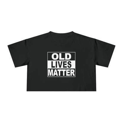 Old Lives Matter Crop Tee Graphic Tees Australia Graphic T-Shirt Australia -  Cool Graphic T-Shirts Online -  Old Lives Matter Crop Tee | Womens Graphic T-Shirts Australia