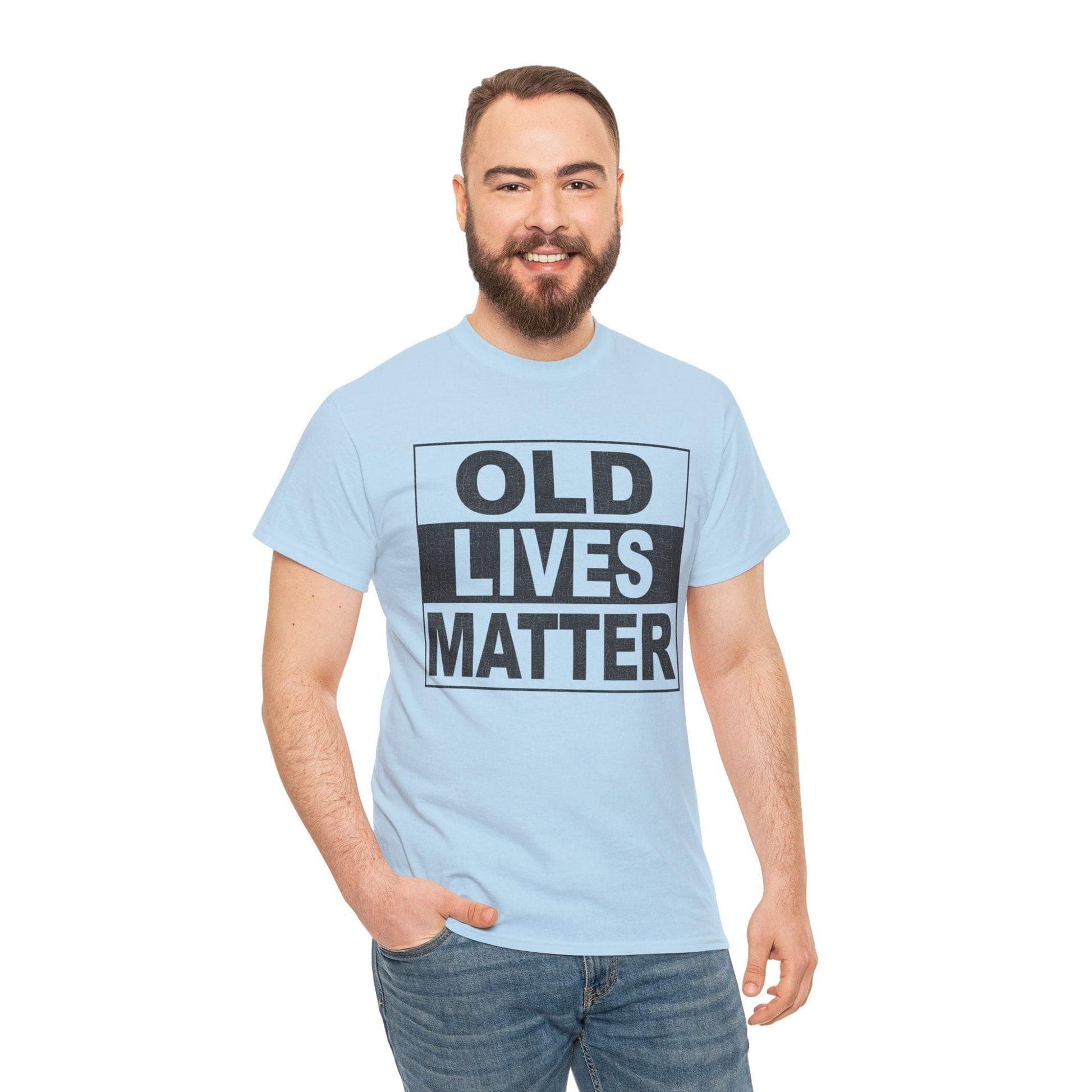 Old Lives Matter Graphic Tee Graphic Tees Australia Light Blue / S Graphic T-Shirt Australia -  Cool Graphic T-Shirts Online -  Old Lives Matter T-Shirt | Cool Graphic Tees Australia