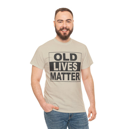 Old Lives Matter Graphic Tee Graphic Tees Australia Sand / S Graphic T-Shirt Australia -  Cool Graphic T-Shirts Online -  Old Lives Matter T-Shirt | Cool Graphic Tees Australia