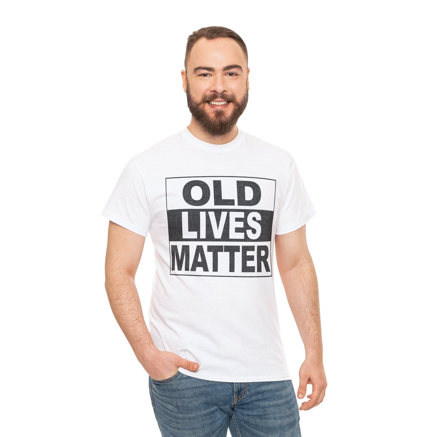 Old Lives Matter Graphic Tee Graphic Tees Australia White / S Graphic T-Shirt Australia -  Cool Graphic T-Shirts Online -  Old Lives Matter T-Shirt | Cool Graphic Tees Australia