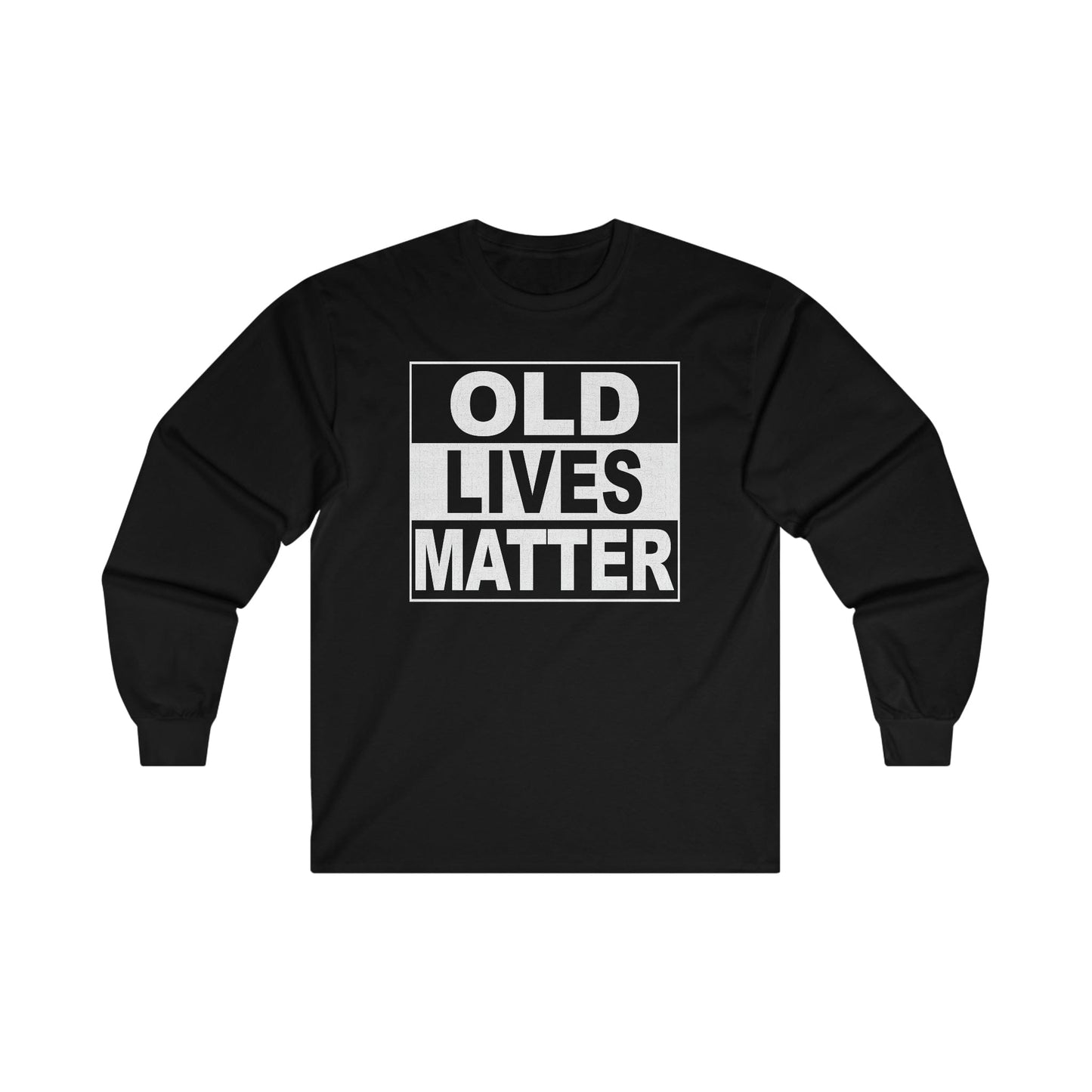 Old Lives Matter Long Sleeve Graphic Tees Australia S / Black Graphic T-Shirt Australia -  Cool Graphic T-Shirts Online -  Old Lives Matter Long Sleeve | Long Sleeve Graphic T-Shirts Australia