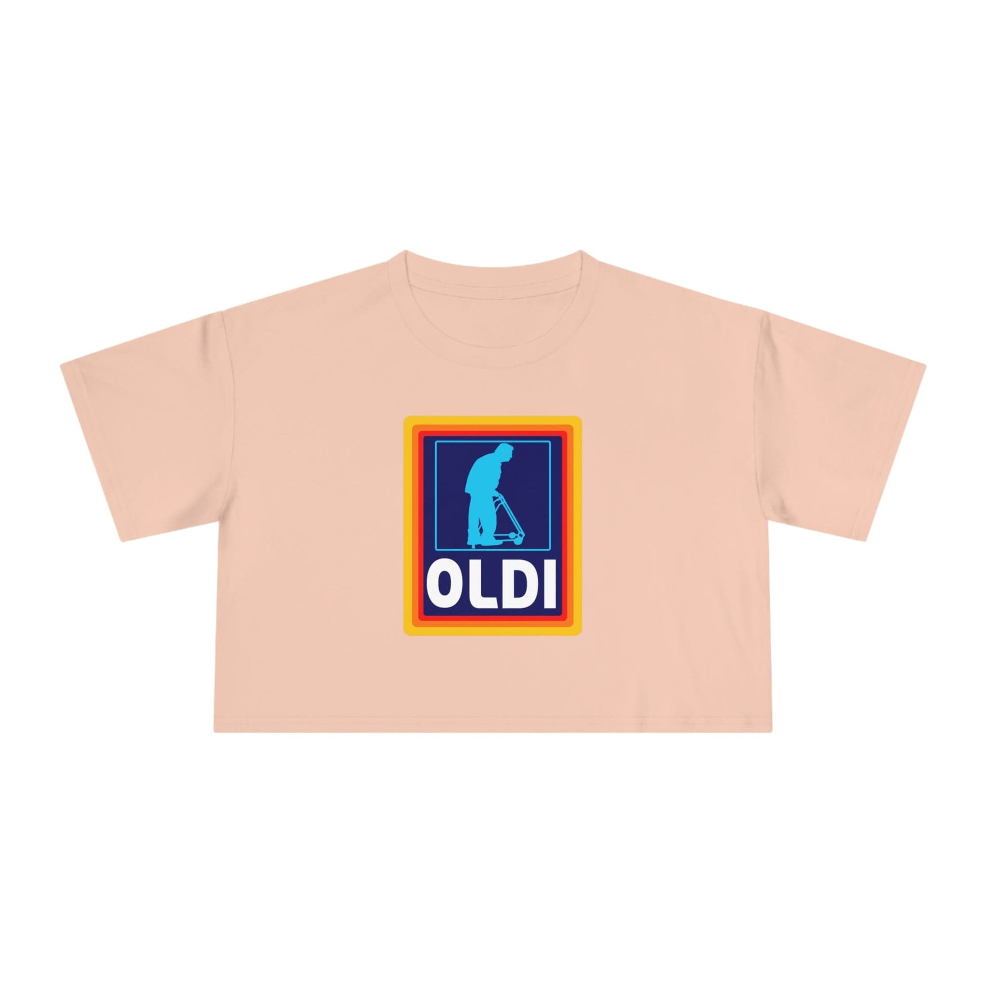 Oldi Aldi Crop Tee Graphic Tees Australia Graphic T-Shirt Australia -  Cool Graphic T-Shirts Online -  Oldi Aldi Crop Tee | Graphic Crop Tee Australia