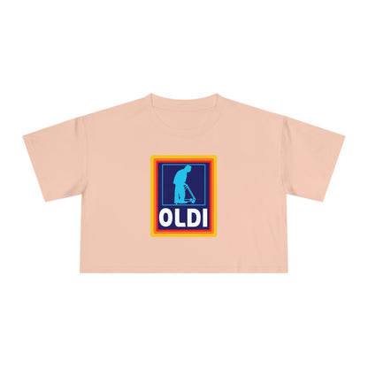 Oldi Aldi Crop Tee Graphic Tees Australia Graphic T-Shirt Australia -  Cool Graphic T-Shirts Online -  Oldi Aldi Crop Tee | Graphic Crop Tee Australia