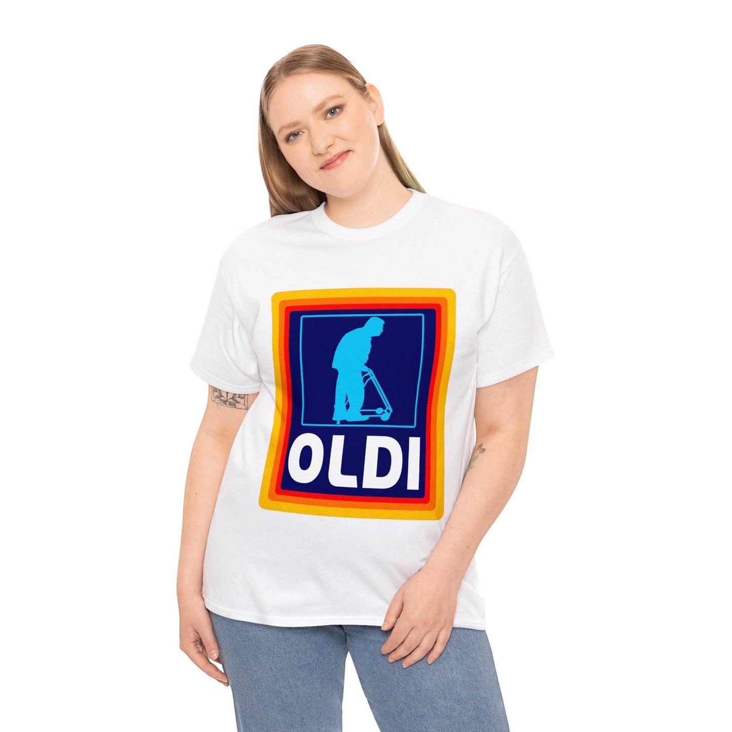 Oldi Aldi Graphic Tee Graphic Tees Australia Graphic T-Shirt Australia -  Cool Graphic T-Shirts Online -  Oldi Aldi Graphic Tee | Funny Graphic T-Shirts Australia