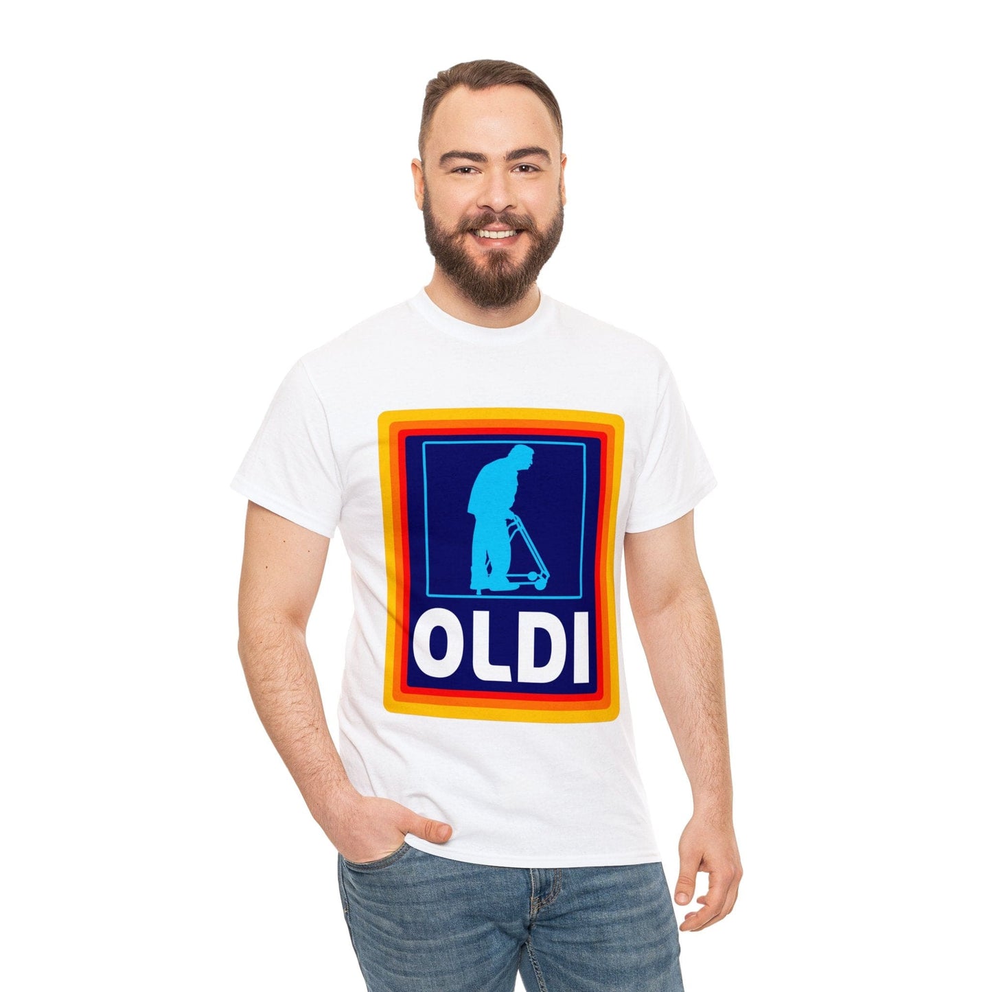 Oldi Aldi Graphic Tee Graphic Tees Australia Graphic T-Shirt Australia -  Cool Graphic T-Shirts Online -  Oldi Aldi Graphic Tee | Funny Graphic T-Shirts Australia