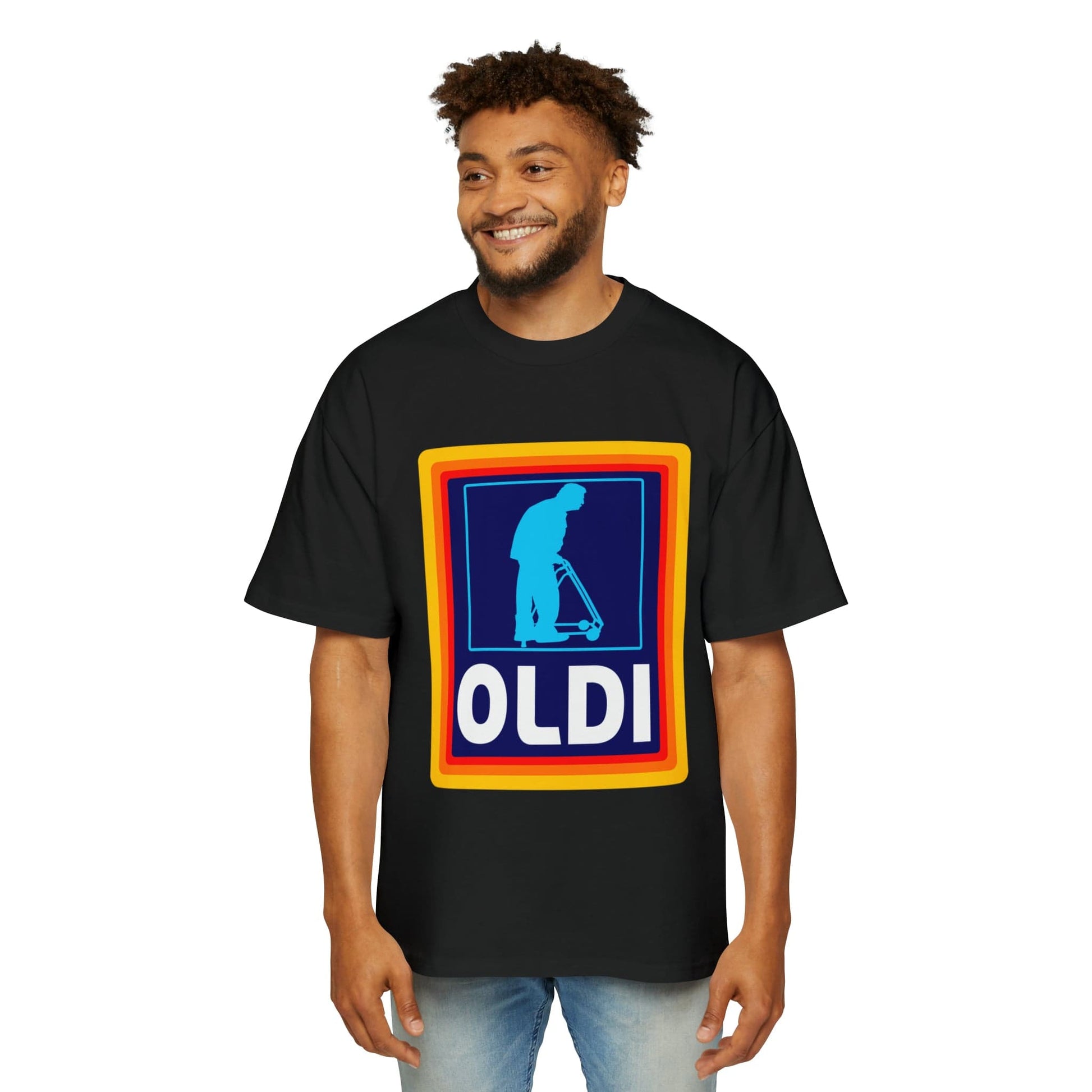 Oldi Aldi Oversized Tee Graphic Tees Australia Graphic T-Shirt Australia -  Cool Graphic T-Shirts Online - 