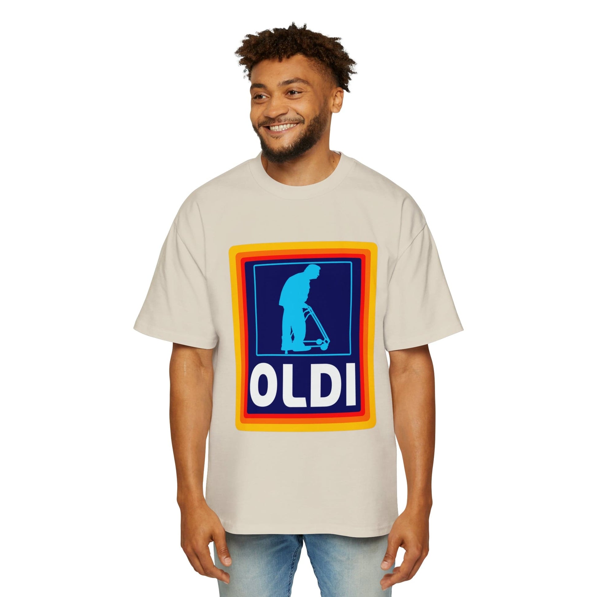 Oldi Aldi Oversized Tee Graphic Tees Australia Graphic T-Shirt Australia -  Cool Graphic T-Shirts Online - 