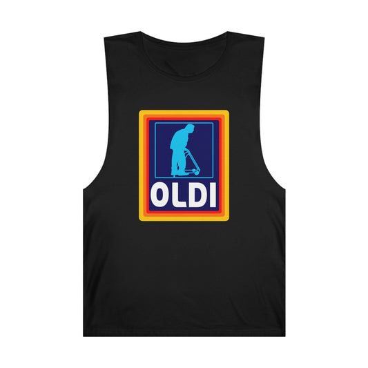 Oldi Aldi Tank Top Graphic Tees Australia Black / XS Graphic T-Shirt Australia -  Cool Graphic T-Shirts Online - 