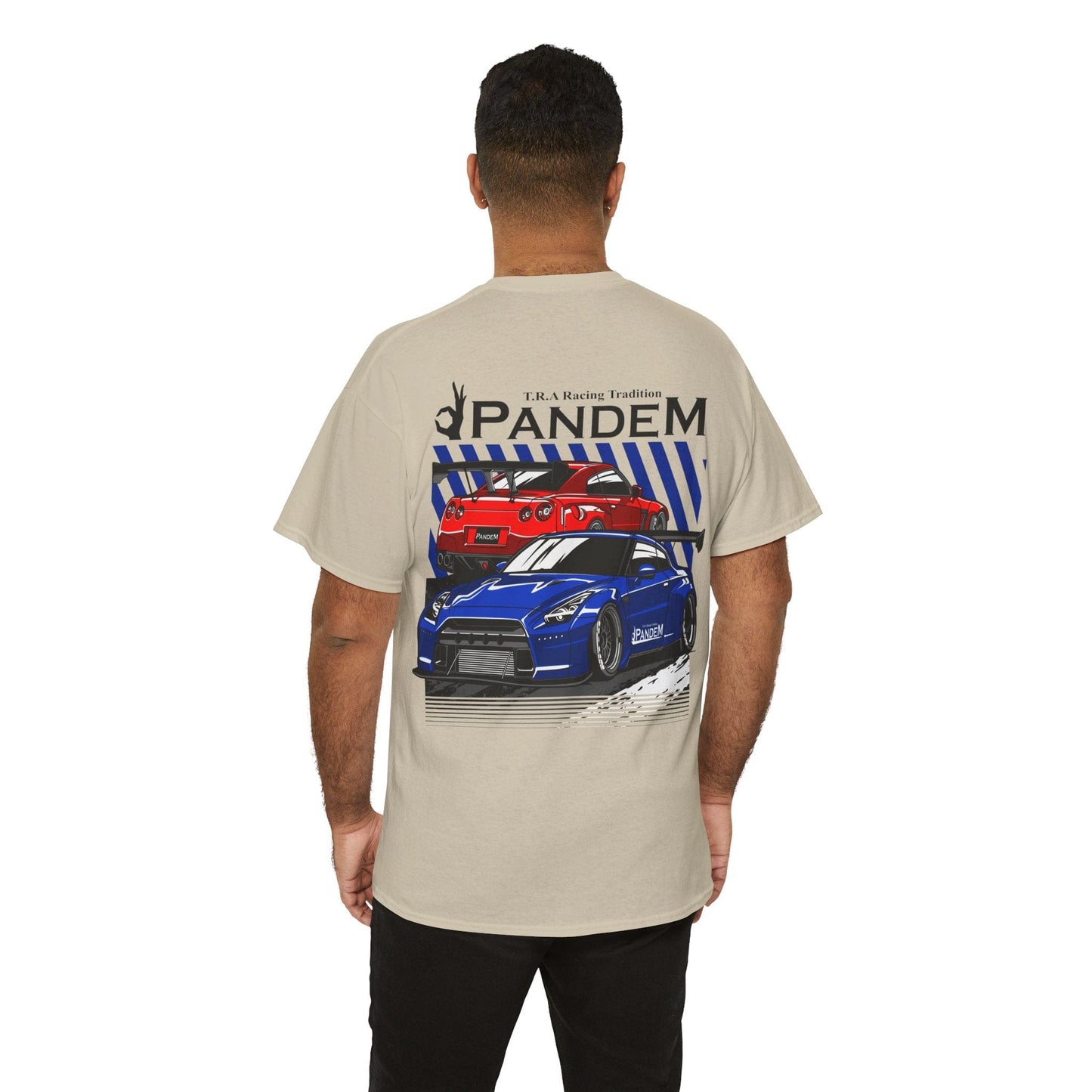 Pandem Nissan GTR-35 Graphic Tee Graphic Tees Australia Sand / S Graphic T-Shirt Australia -  Cool Graphic T-Shirts Online -  Pandem Nissan GTR 35 T-Shirt | Car Racewear Mortorsport T-Shirts Au