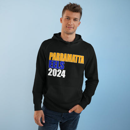 Parramatta Eels 2024 Hoodie Graphic Tees Australia Black / XS Graphic T-Shirt Australia -  Cool Graphic T-Shirts Online -  Parramatta Eels 2024 Hoodie | NRL Hoodies Australia