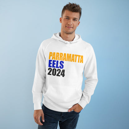 Parramatta Eels 2024 Hoodie Graphic Tees Australia White / XS Graphic T-Shirt Australia -  Cool Graphic T-Shirts Online -  Parramatta Eels 2024 Hoodie | NRL Hoodies Australia