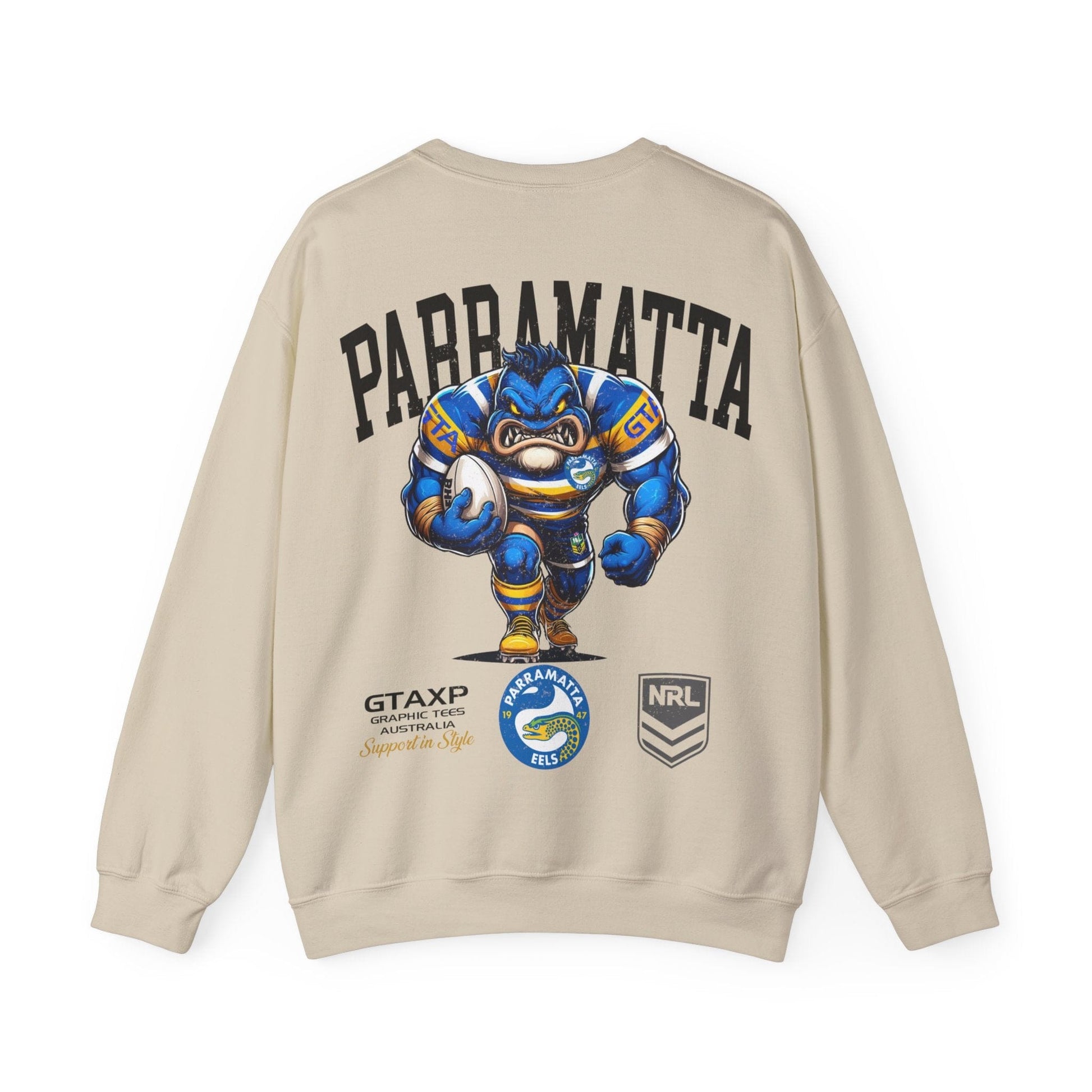 Parramatta Eels Sparky Jumper Graphic Tees Australia Graphic T-Shirt Australia -  Cool Graphic T-Shirts Online -  Parramatta Eels Sparky Jumper | Parramatta Eels Crew Sweater