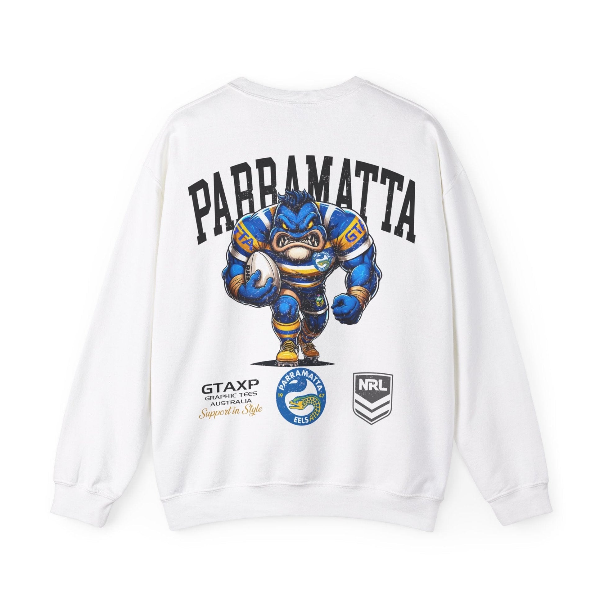 Parramatta Eels Sparky Jumper Printify Graphic T-Shirt Australia -  Cool Graphic T-Shirts Online - 