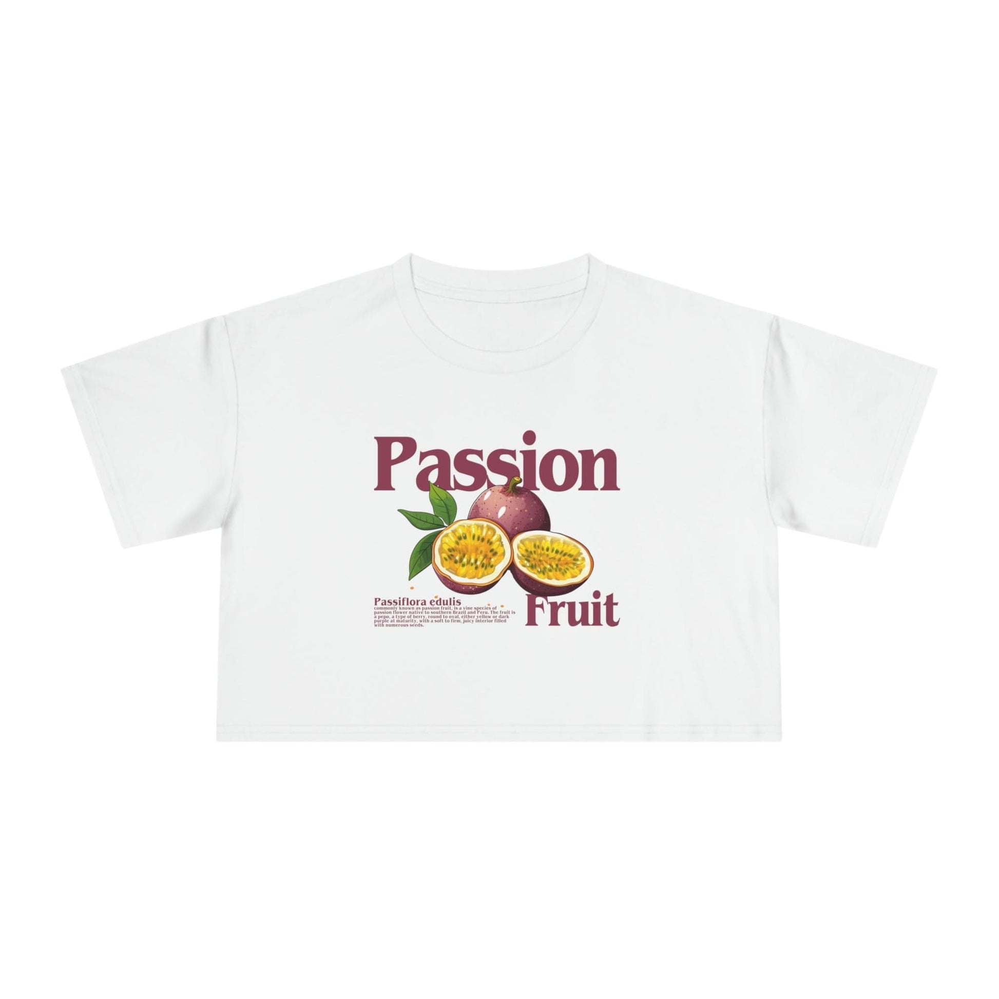 Passionfruit Crop Tee Graphic Tees Australia Graphic T-Shirt Australia -  Cool Graphic T-Shirts Online -  Passionfruit Crop Tee | Womens Graphic Crop T-Shirt Australia