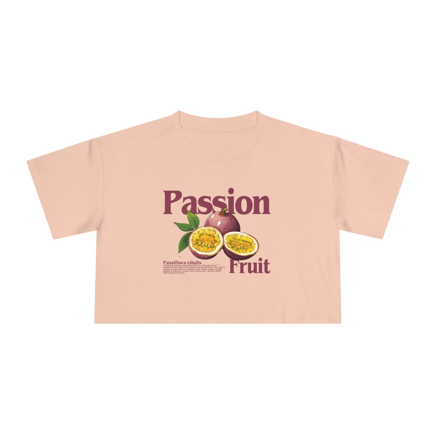 Passionfruit Crop Tee Graphic Tees Australia Graphic T-Shirt Australia -  Cool Graphic T-Shirts Online -  Passionfruit Crop Tee | Womens Graphic Crop T-Shirt Australia