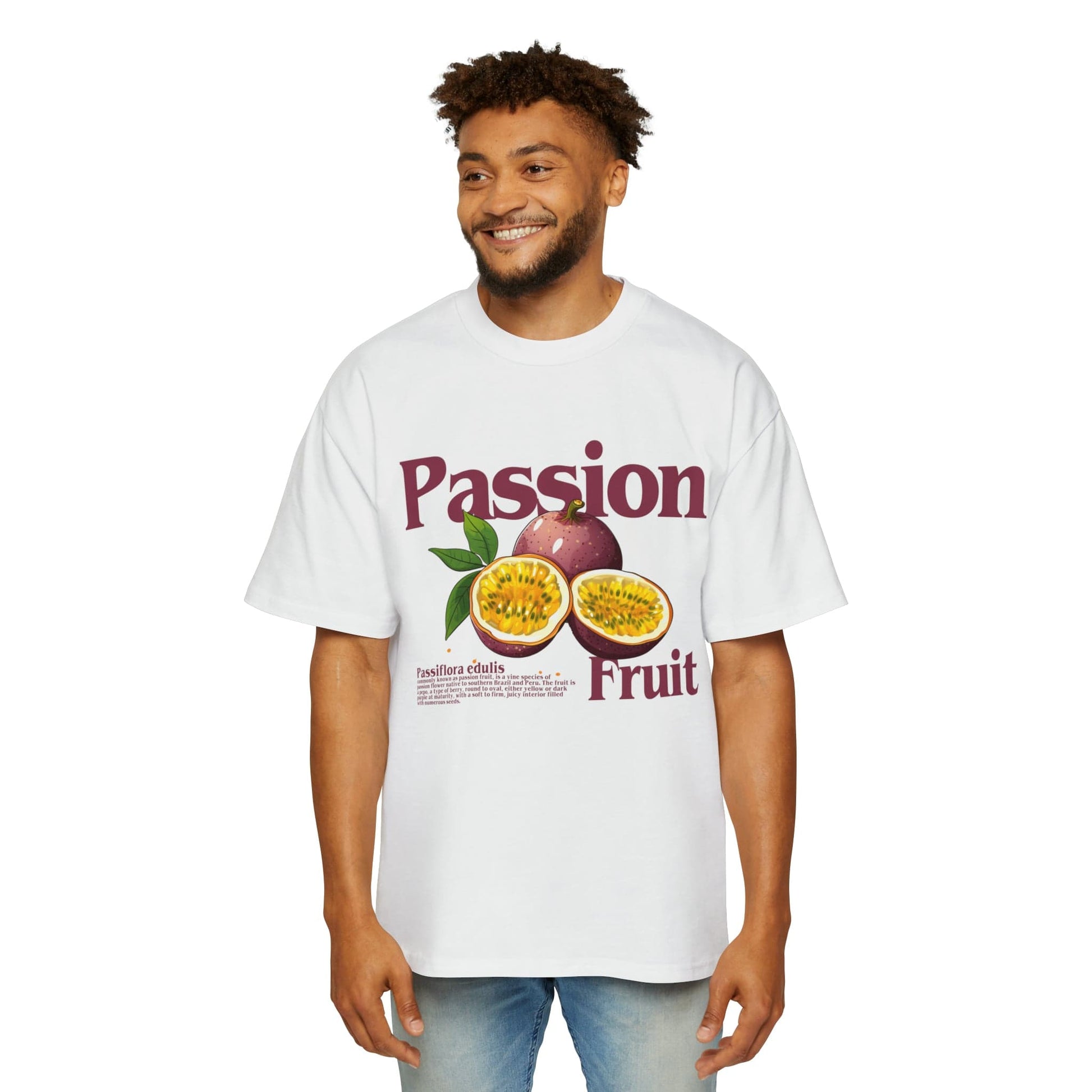 Passionfruit Oversized Tee Graphic Tees Australia White / S Graphic T-Shirt Australia -  Cool Graphic T-Shirts Online -  Passionfruit Oversized Tee | 80's Vintage T-Shirts Australia