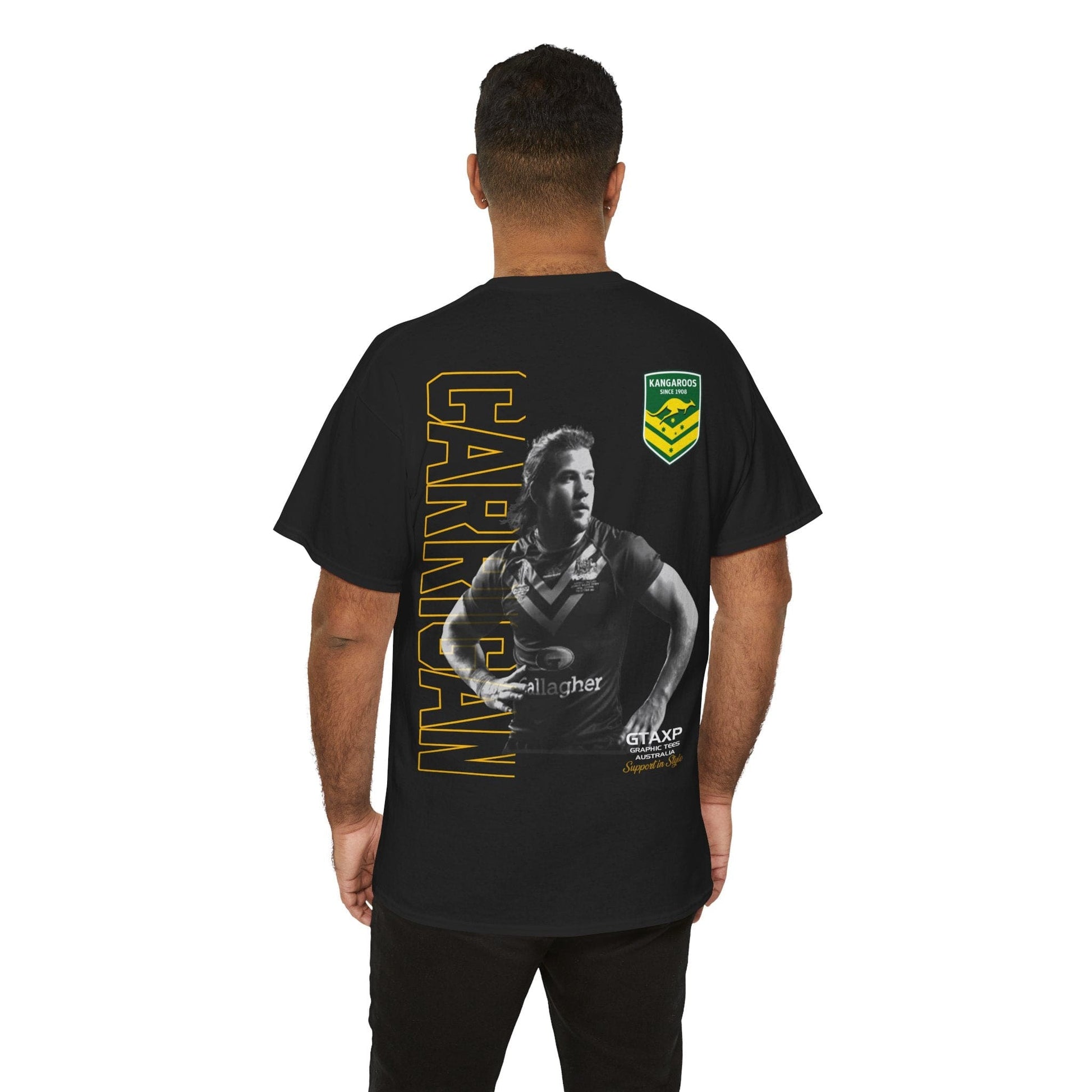 Pat Carrigan Kangaroos Graphic Tee Graphic Tees Australia Graphic T-Shirt Australia -  Cool Graphic T-Shirts Online -  Pat Carrigan Kangaroos T-Shirt | Kangaroos Supporters Gear