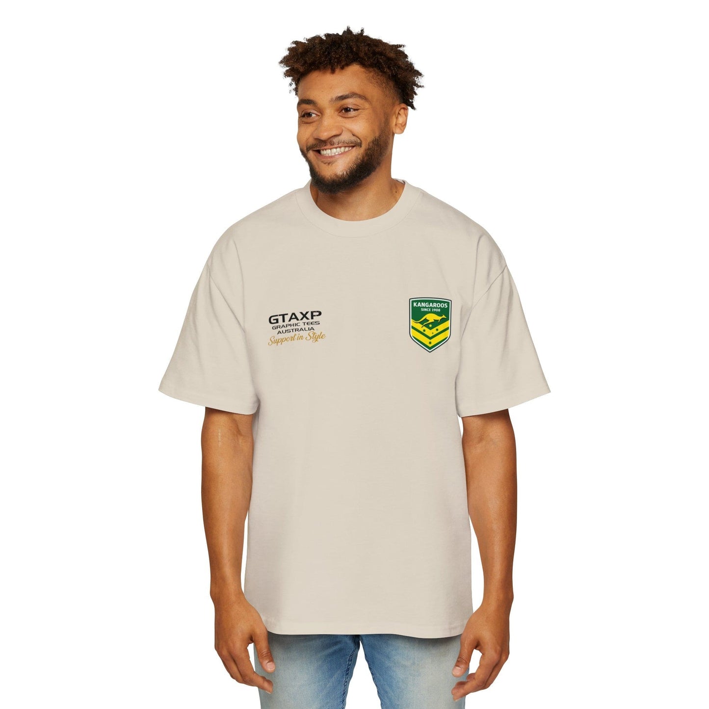 Pat Carrigan Kangaroos Oversized Tee Graphic Tees Australia Graphic T-Shirt Australia -  Cool Graphic T-Shirts Online -  Pat Carrigan Kangaroos Oversized Tee | Kangaroos Merch