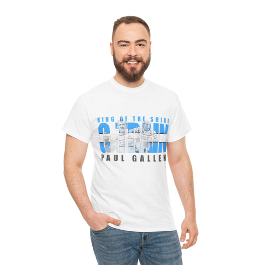 Paul Gallen King Of The Shire Graphic Tee Graphic Tees Australia White / S Graphic T-Shirt Australia -  Cool Graphic T-Shirts Online -  Paul Gallen King Of The Shire T-Shirt | Cronulla Sharks Merchandise