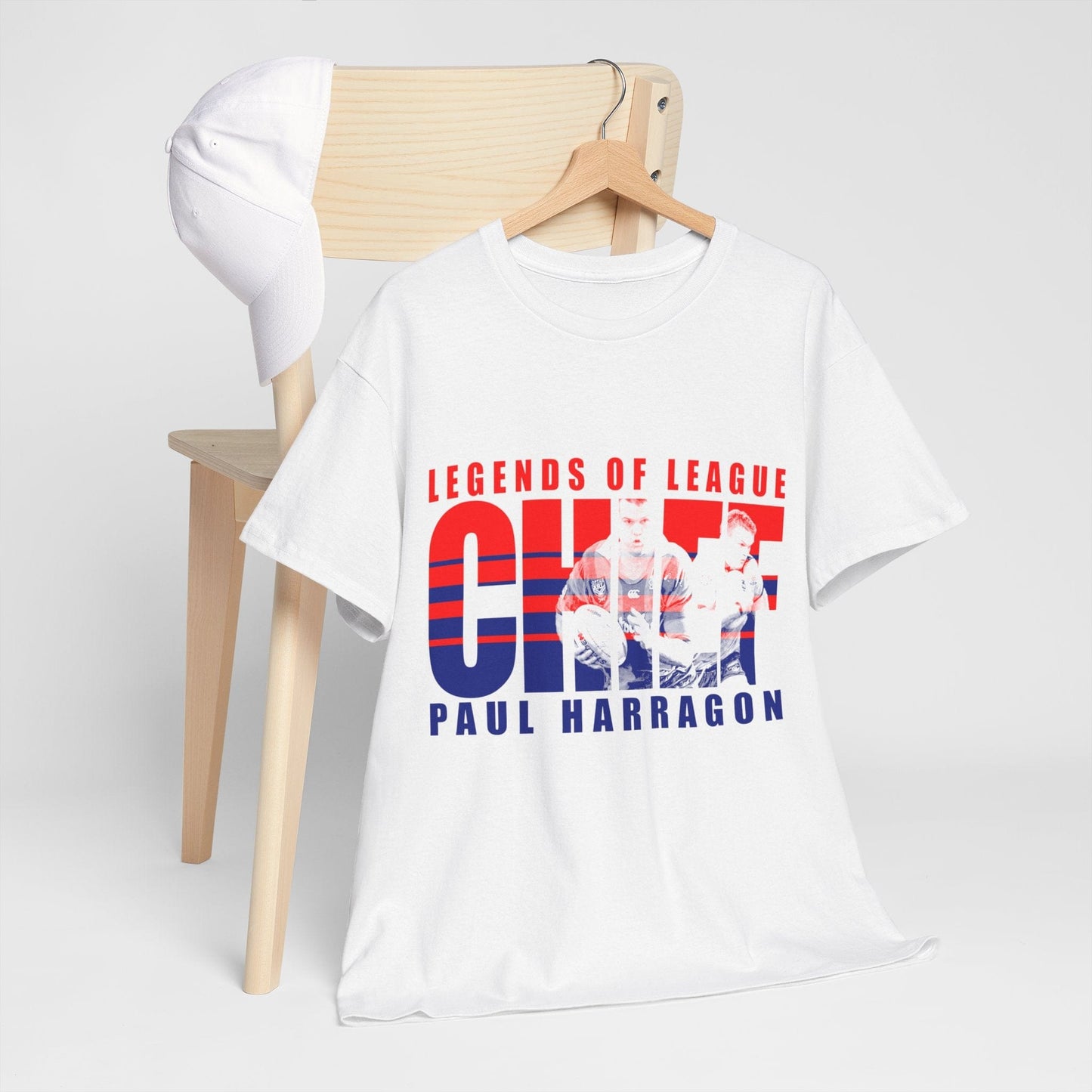 Paul Harragon Chief Graphic Tee Graphic Tees Australia Graphic T-Shirt Australia -  Cool Graphic T-Shirts Online -  Paul Harragon Chief T-Shirt | Newcastle Knights Merchandise