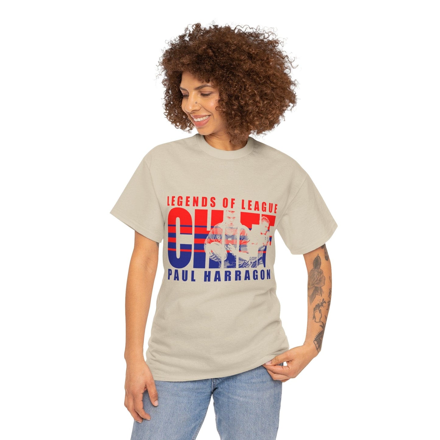 Paul Harragon Chief Graphic Tee Graphic Tees Australia Graphic T-Shirt Australia -  Cool Graphic T-Shirts Online -  Paul Harragon Chief T-Shirt | Newcastle Knights Merchandise