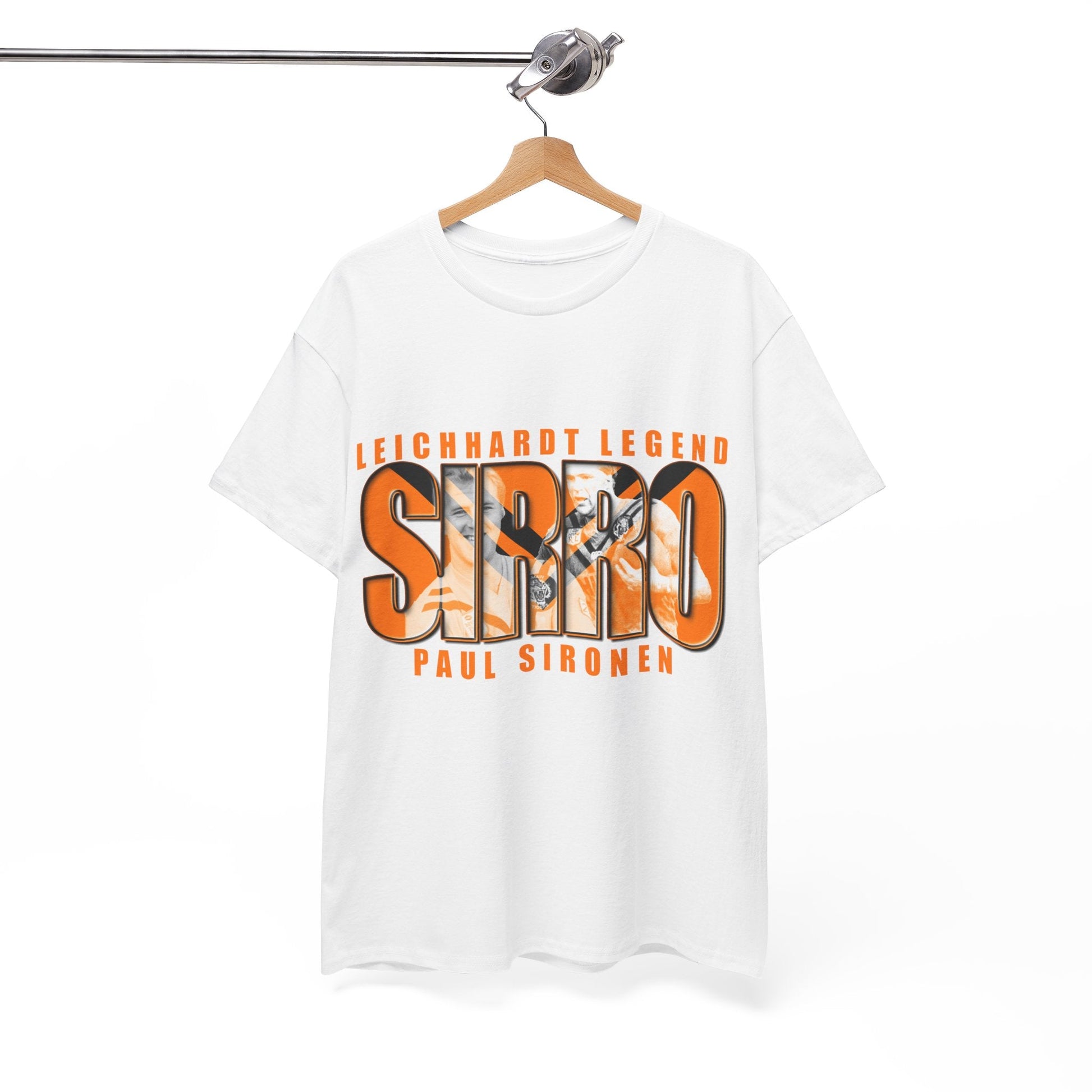 Paul Sironen Sirro Graphic Tee Graphic Tees Australia Graphic T-Shirt Australia -  Cool Graphic T-Shirts Online -  Paul Sironen Sirro T-Shirt | 80s Balmain Tigers Merchandise