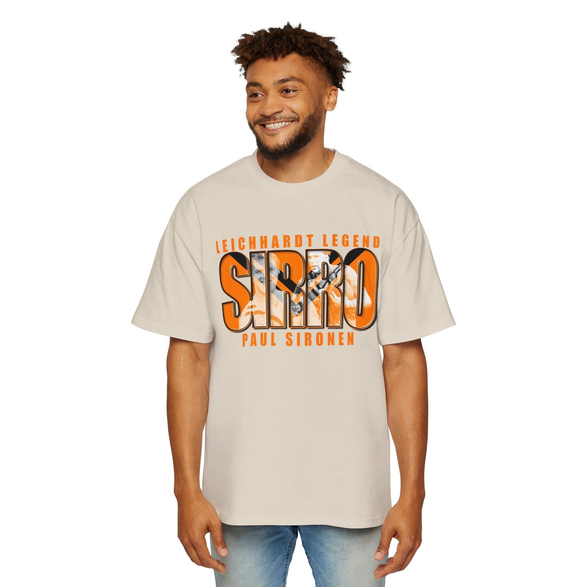 Paul Sironen Sirro Oversized Tee Graphic Tees Australia Ecru / S Graphic T-Shirt Australia -  Cool Graphic T-Shirts Online - 