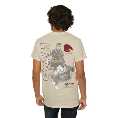 Payne Haas Broncos Duo TShirt Printify Graphic T-Shirt Australia -  Cool Graphic T-Shirts Online - 