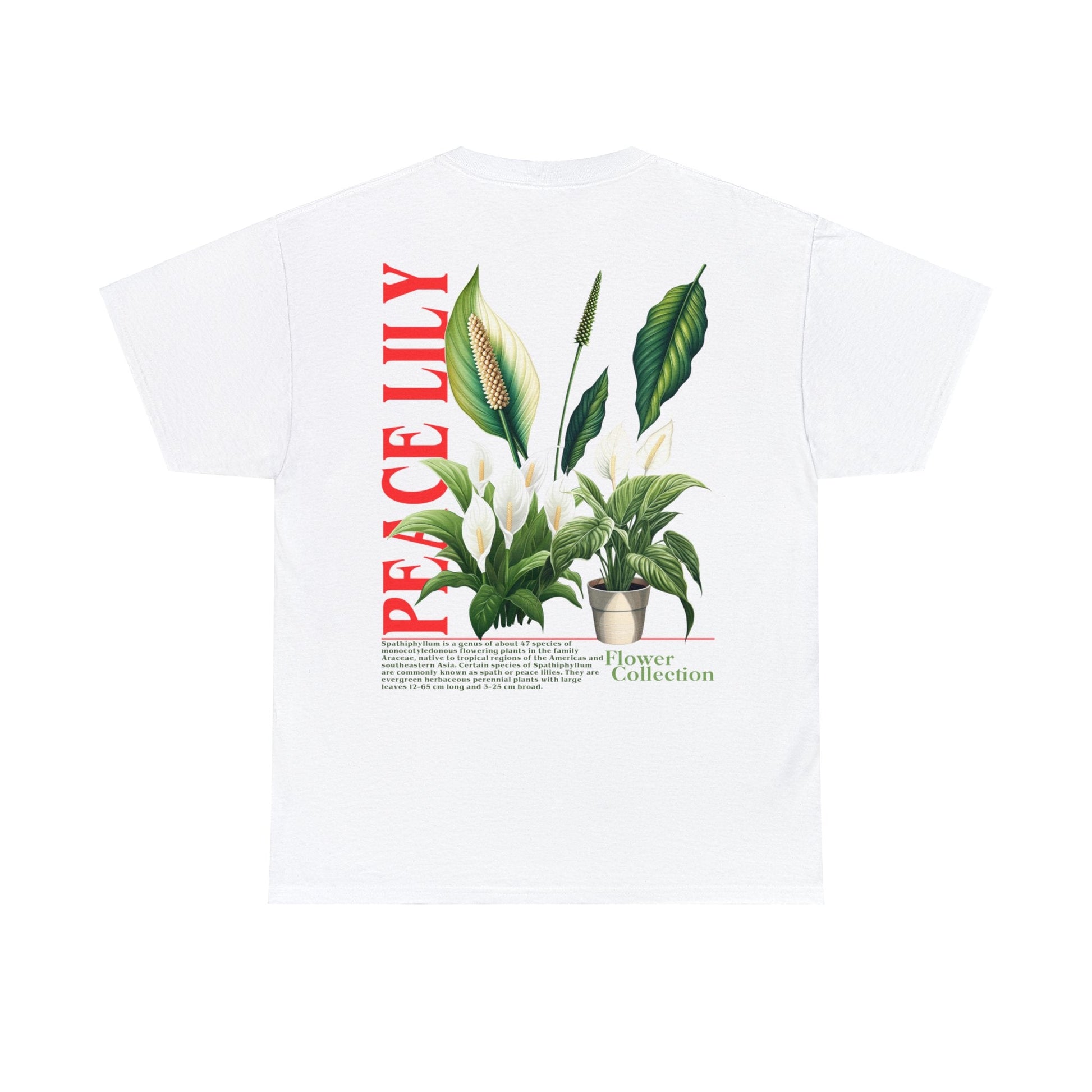 Peace Lily Graphic Tee Graphic Tees Australia White / S Graphic T-Shirt Australia -  Cool Graphic T-Shirts Online -  Peace Lily T-Shirt | Cool T-Shirts Australia