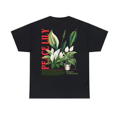 Peace Lily Graphic Tee Graphic Tees Australia Black / S Graphic T-Shirt Australia -  Cool Graphic T-Shirts Online -  Peace Lily T-Shirt | Cool T-Shirts Australia